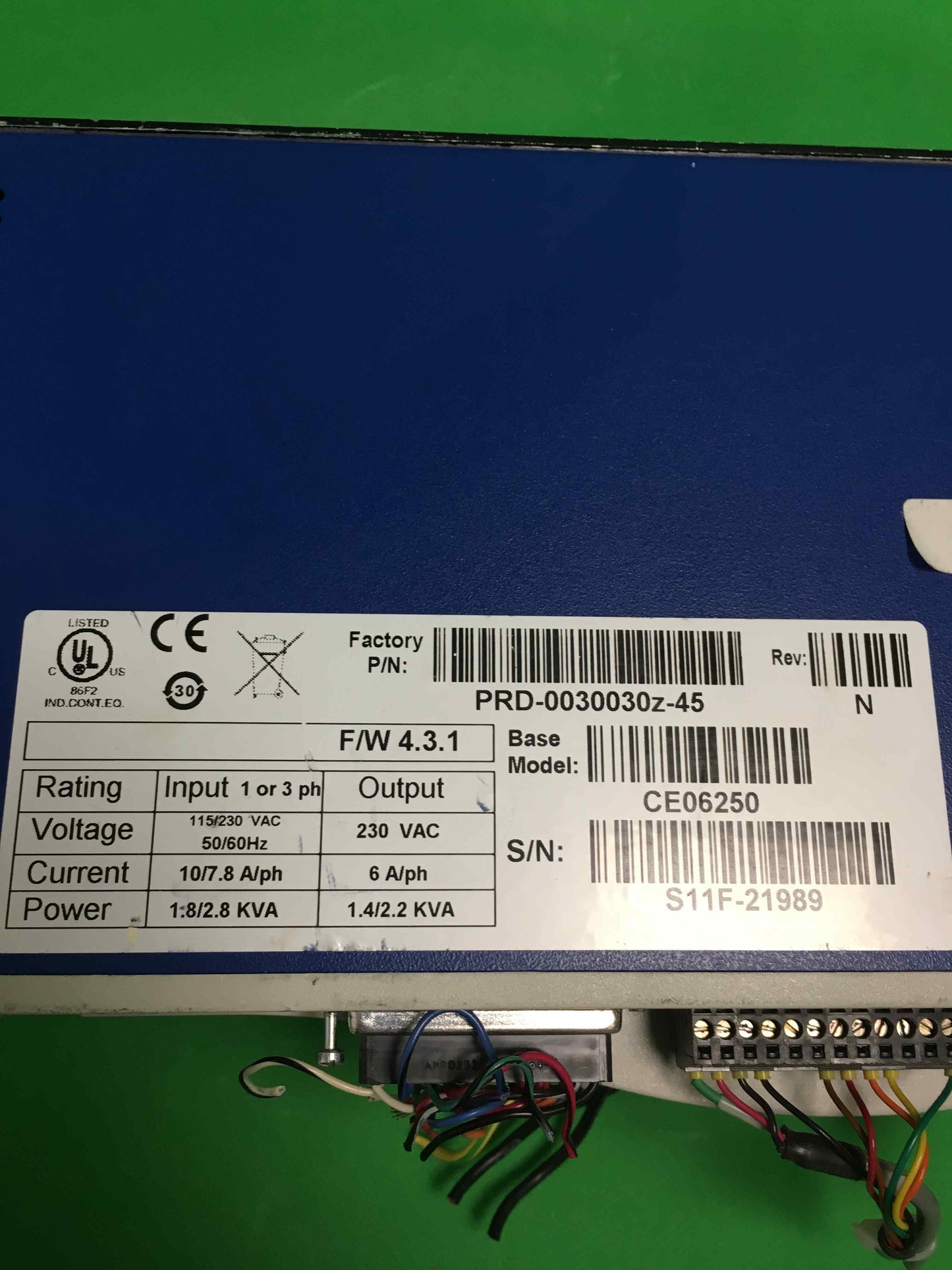 KOLLMORGEN SERVO STAR CD-CE06250/CE06250