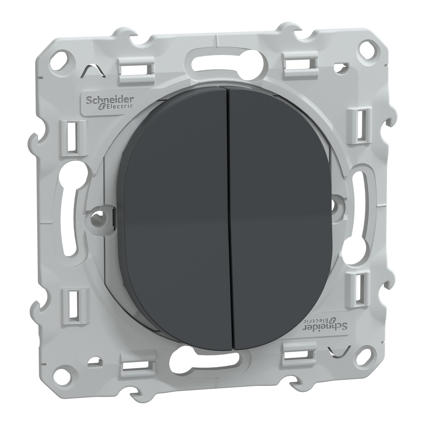 Schneider Electric-S340214W-Reconditionné - Ovalis - double va et vient - 10AX - Anthracite