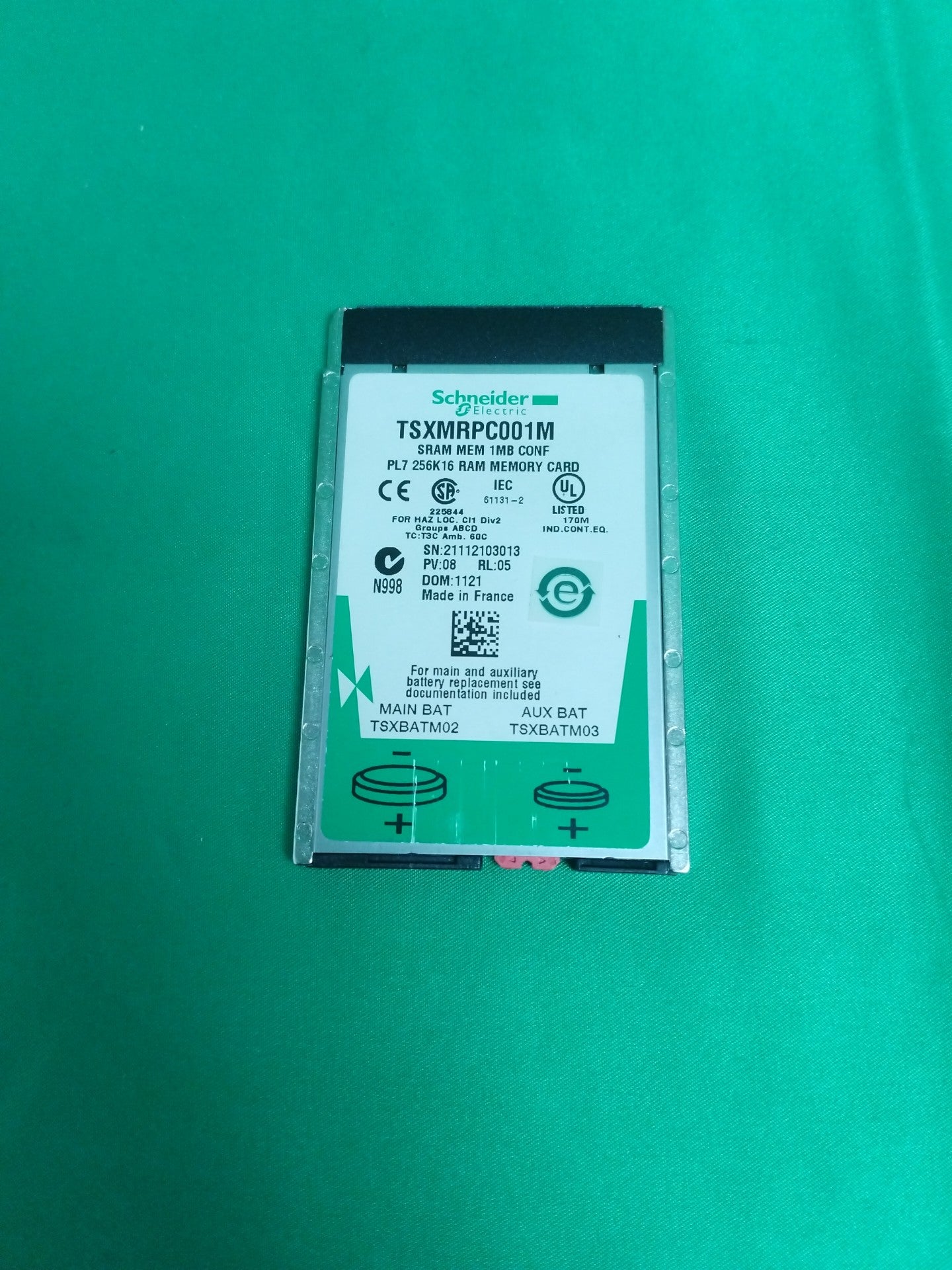 Schneider-Electric TSXMRPC001M TSXMRPC001M MEMORY CARD