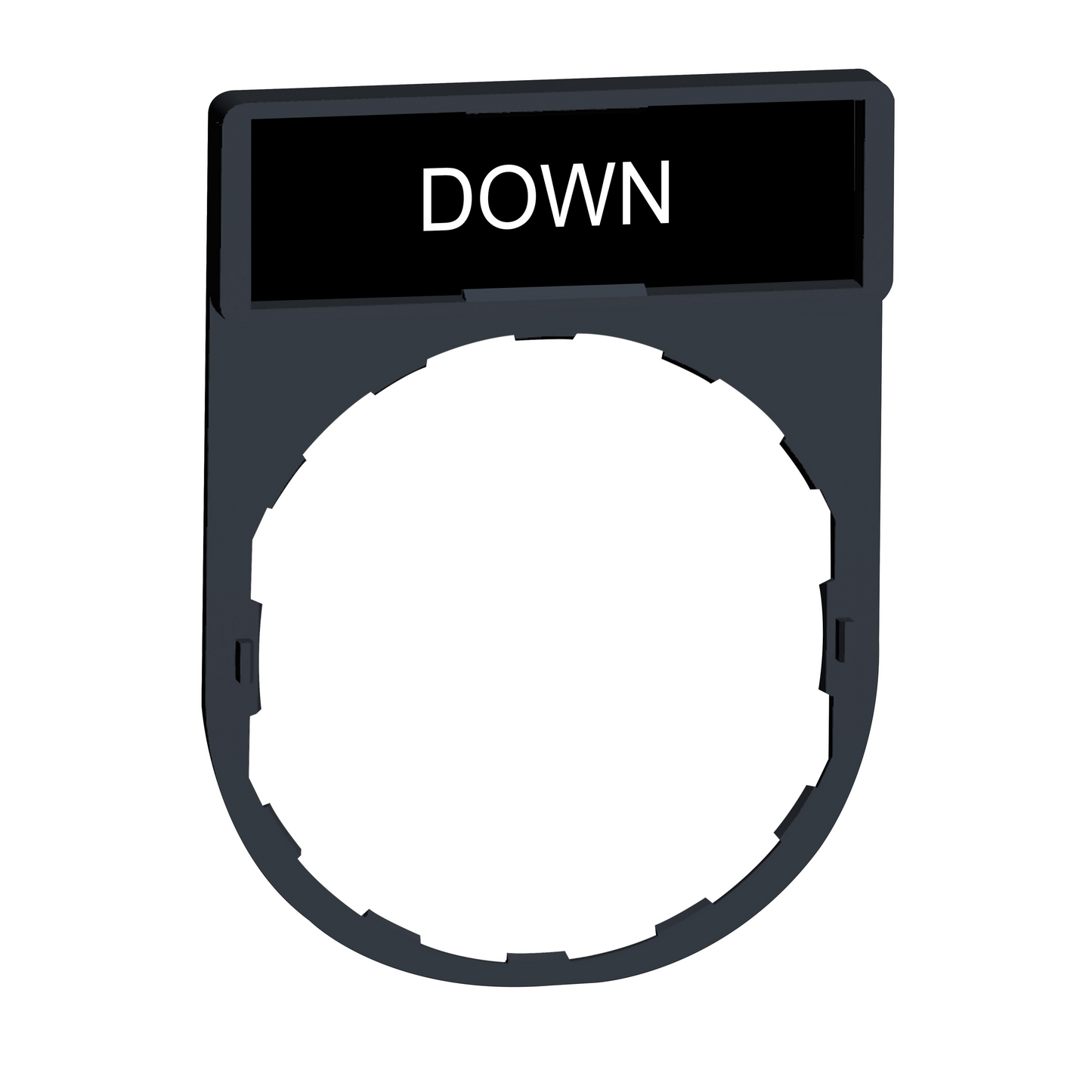 Schneider Electric-ZBY2308-Harmony porte étiquette 30 x 40 mm standard - Ø22 - avec étiquette DOWN