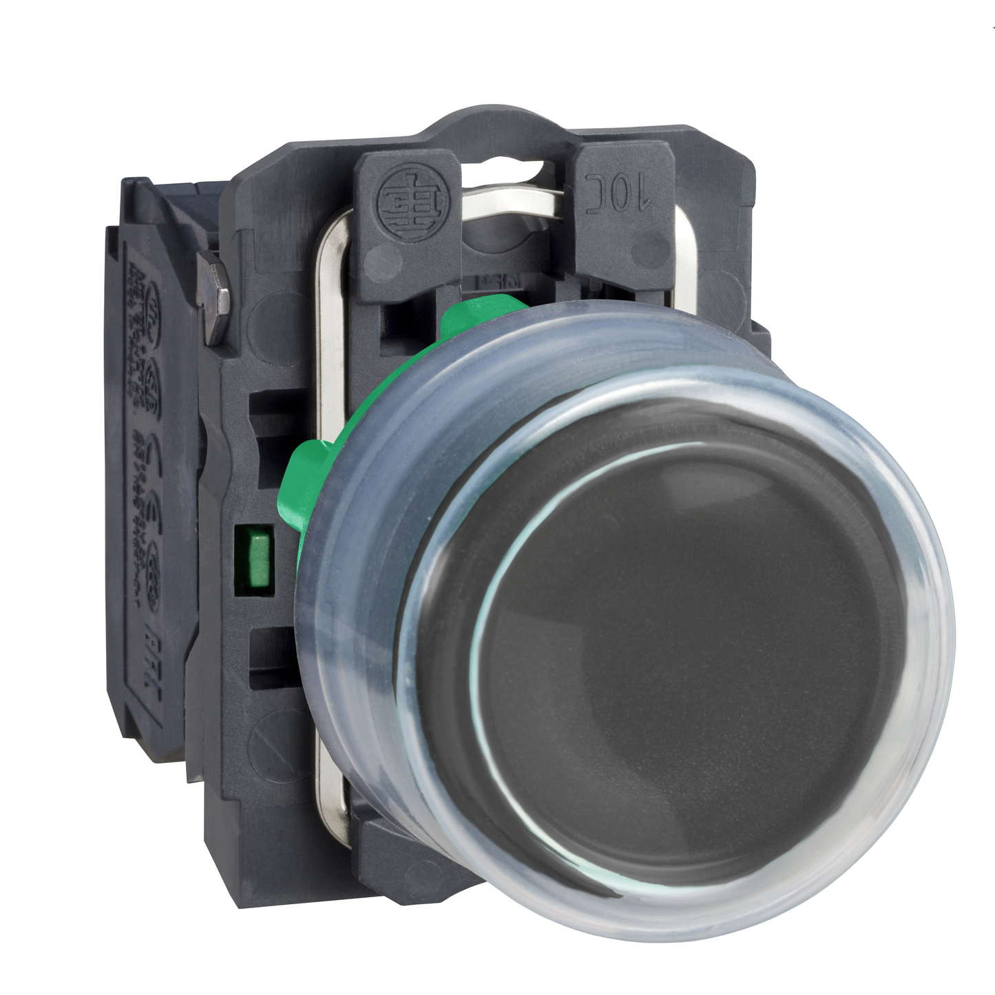 Schneider Electric-XB5AP21-Harmony XB5 - bouton poussoir à impulsion - Ø22 - capuchonné - noir - 1F - vis