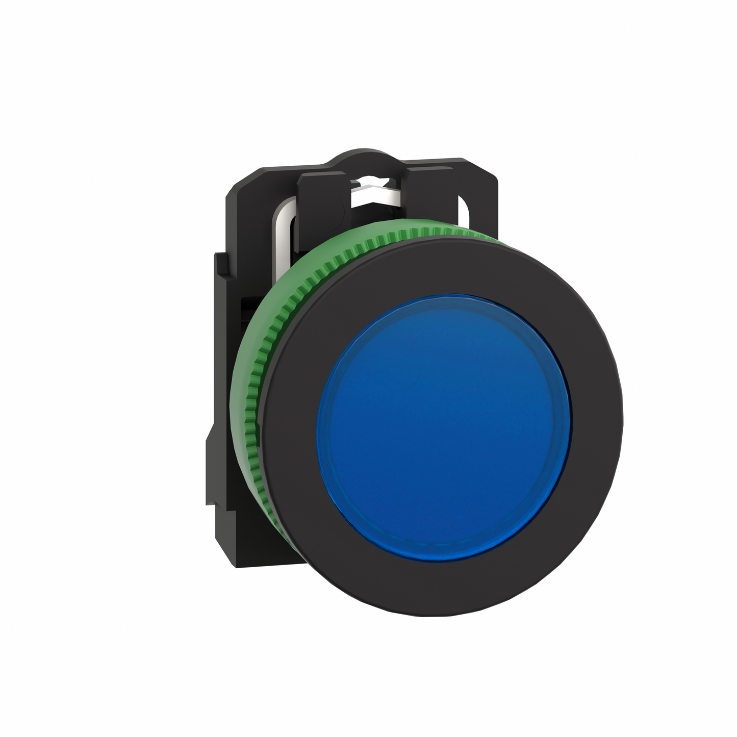 Schneider Electric-XB5FVB6-Harmony XB5 - voyant lumineux DEL - flush - bleu - 24V - vis étrier