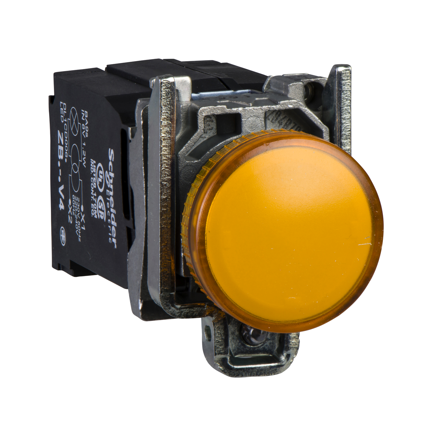 Schneider Electric-XB4BV35-Harmony XB4 - voyant lumineux BA9s - Ø22 - orange - 120V - vis étrier