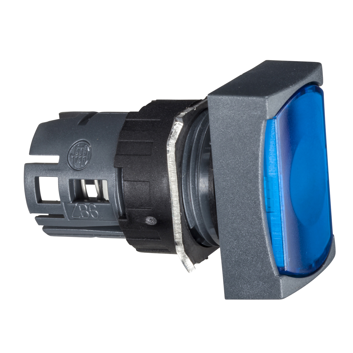 Schneider Electric-ZB6DW6-Harmony ZB6 - tête rect. pour bouton-poussoir lumineux - Ø16mm - bleu