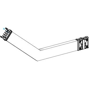 Schneider Electric-KSA400DLE43B-Canalis KSA - Coude spé. vert. 400A - vers haut 95° à 175° - côtés 250 à 750mm