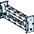 Schneider Electric-LVS04664-Support JdB horiz.LGYE-BS 5/10