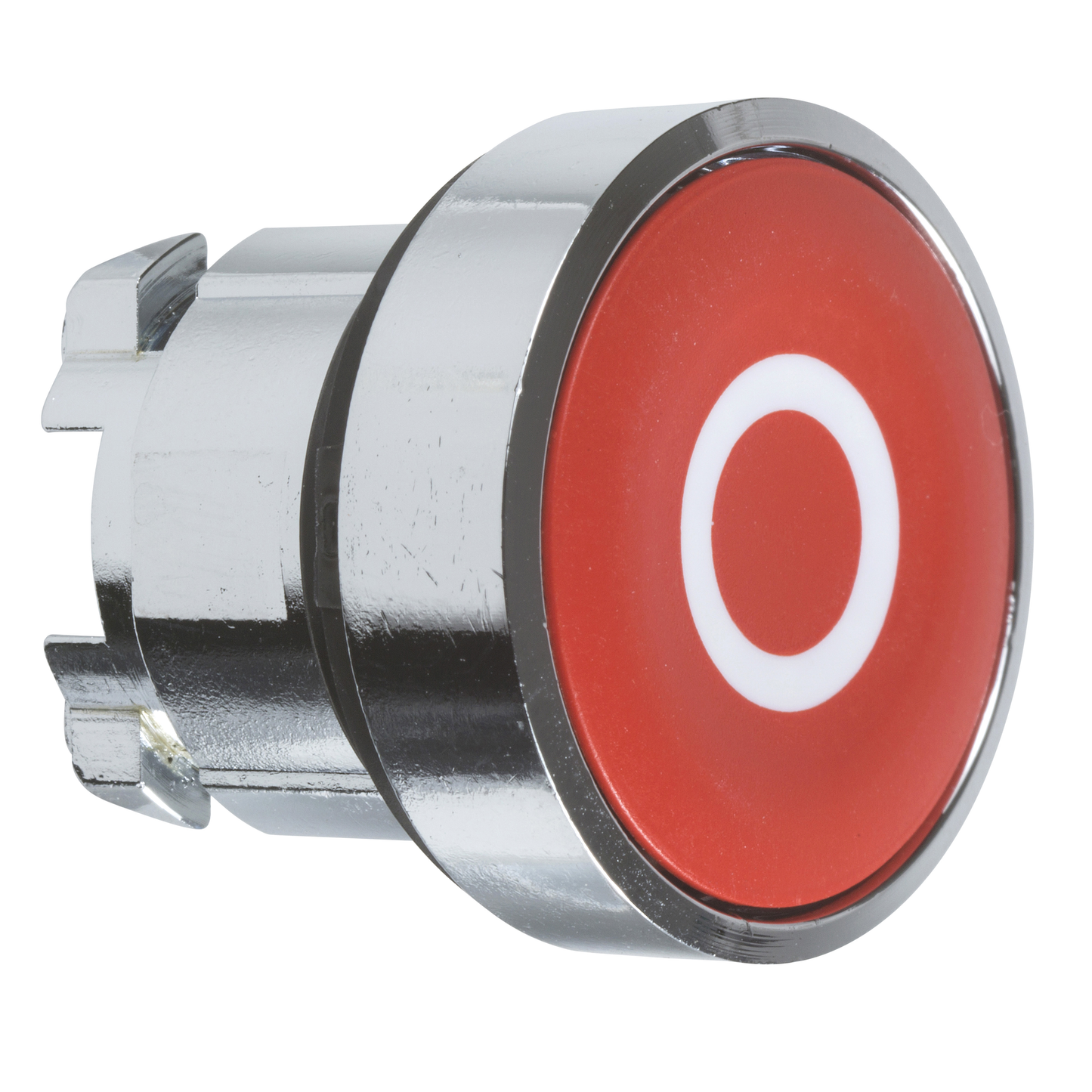 Schneider Electric-ZB4BA432-Harmony XB4 - tête bouton poussoir - affleurant - Ø22 - rouge - texte 'O'