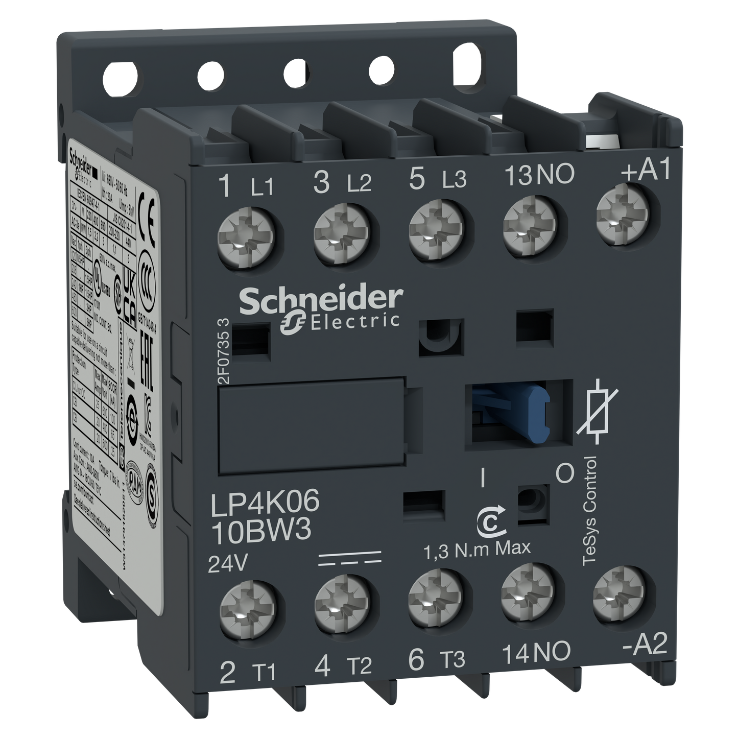 Schneider Electric-LP4K0610EW3-TeSys LP4K - contacteur - 3P - AC-3 440V - 6A - bobine 48Vcc