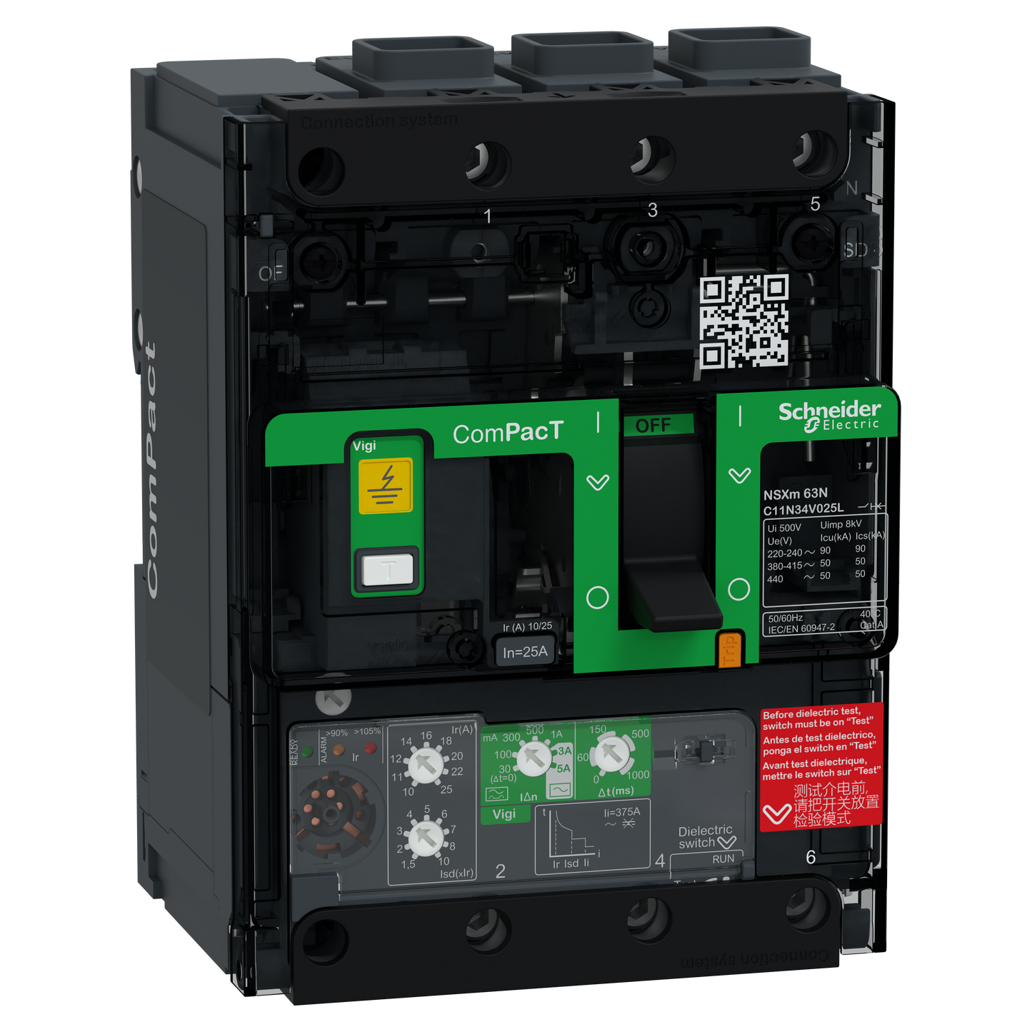 Schneider Electric-C11N34V025L-NSXmN DISJV 3P MIC4.1 25A ELK