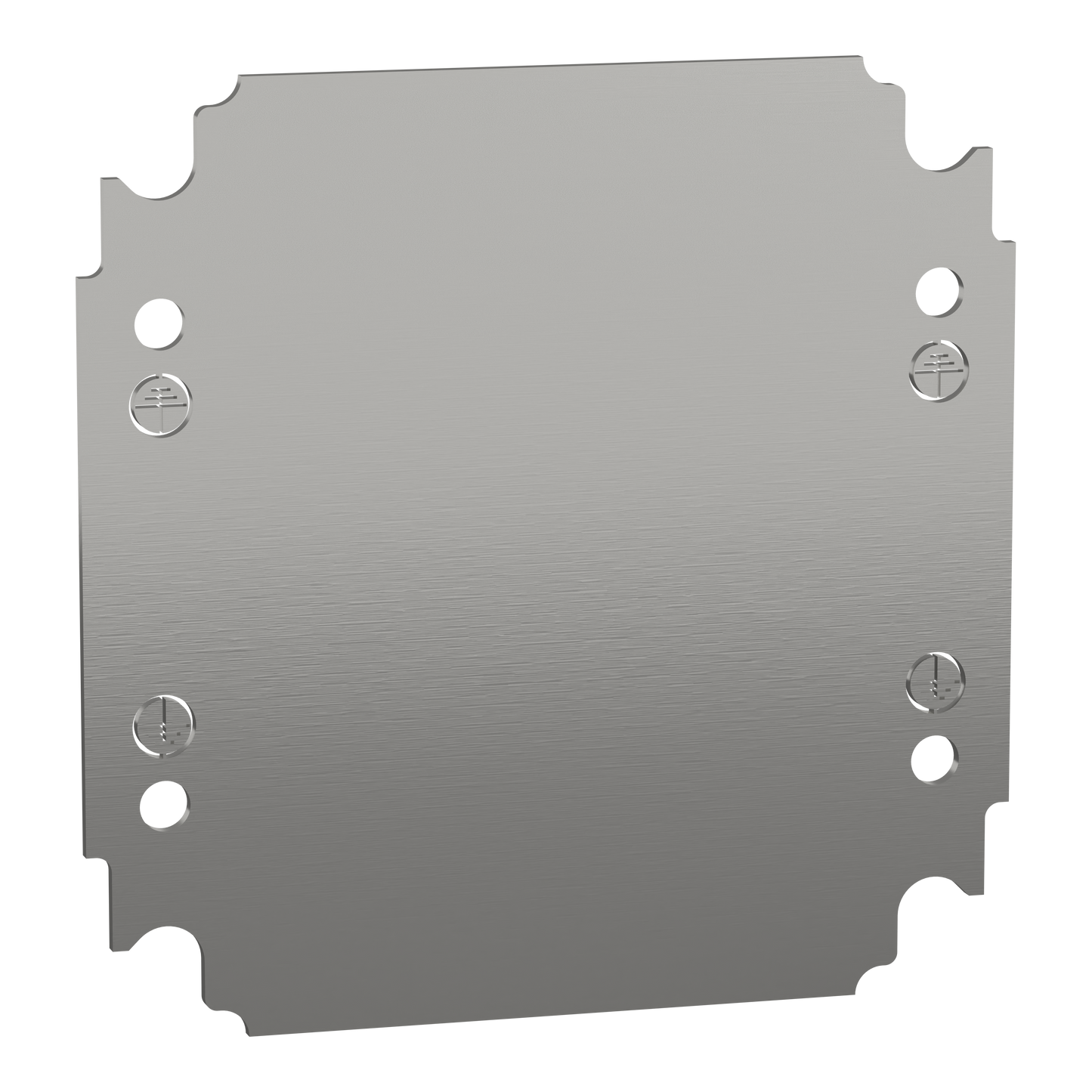 Schneider Electric-NSYMM22-PanelSeT - Thalassa - châssis plein - acier galva. - pour coffret H=200xL=200mm