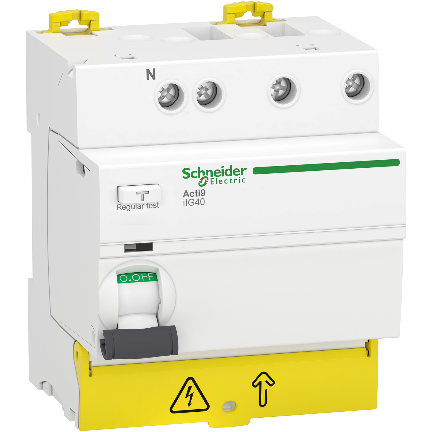Schneider Electric-A9R67740-Acti9 iIG40 - Inter. diff tête de groupe - 3P+N - 40A - 30mA - Type AC