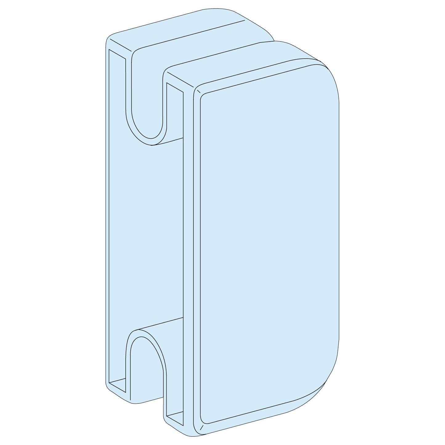 Schneider Electric-LVS04234-PrismaSeT - Passe-fils à travers face avant - 17x27mm - Lot de 10