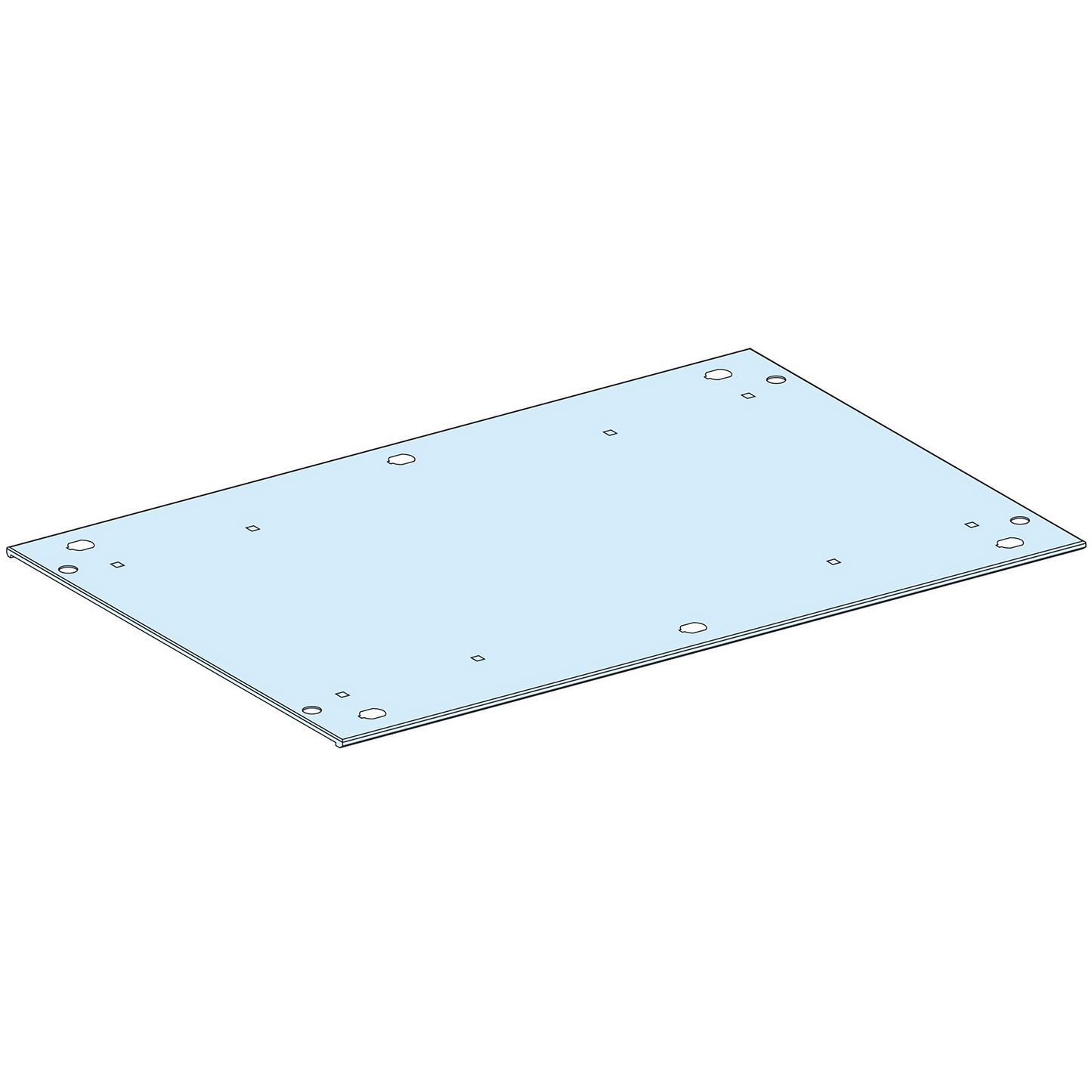 Schneider Electric-LVS08436-PrismaSeT P - Toit plein IP30 - L650 P400