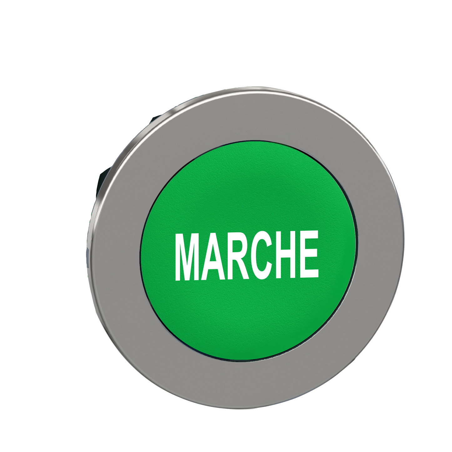 Schneider Electric-ZB4FA342-Harmony XB4 - tête bouton poussoir à impulsion - flush - marqué - vert