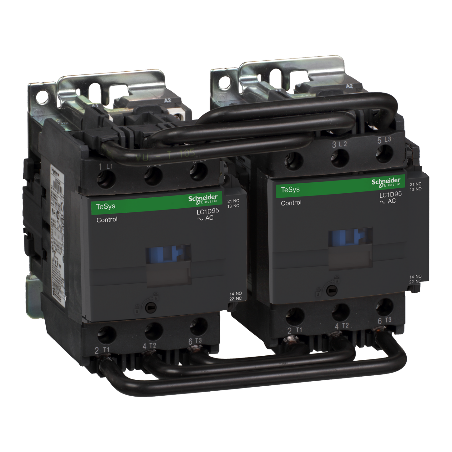 Schneider Electric-LC2D95F7-TeSys LC2D - contacteur inverseur - 3P - AC-3 440V - 95A - bobine 110Vca