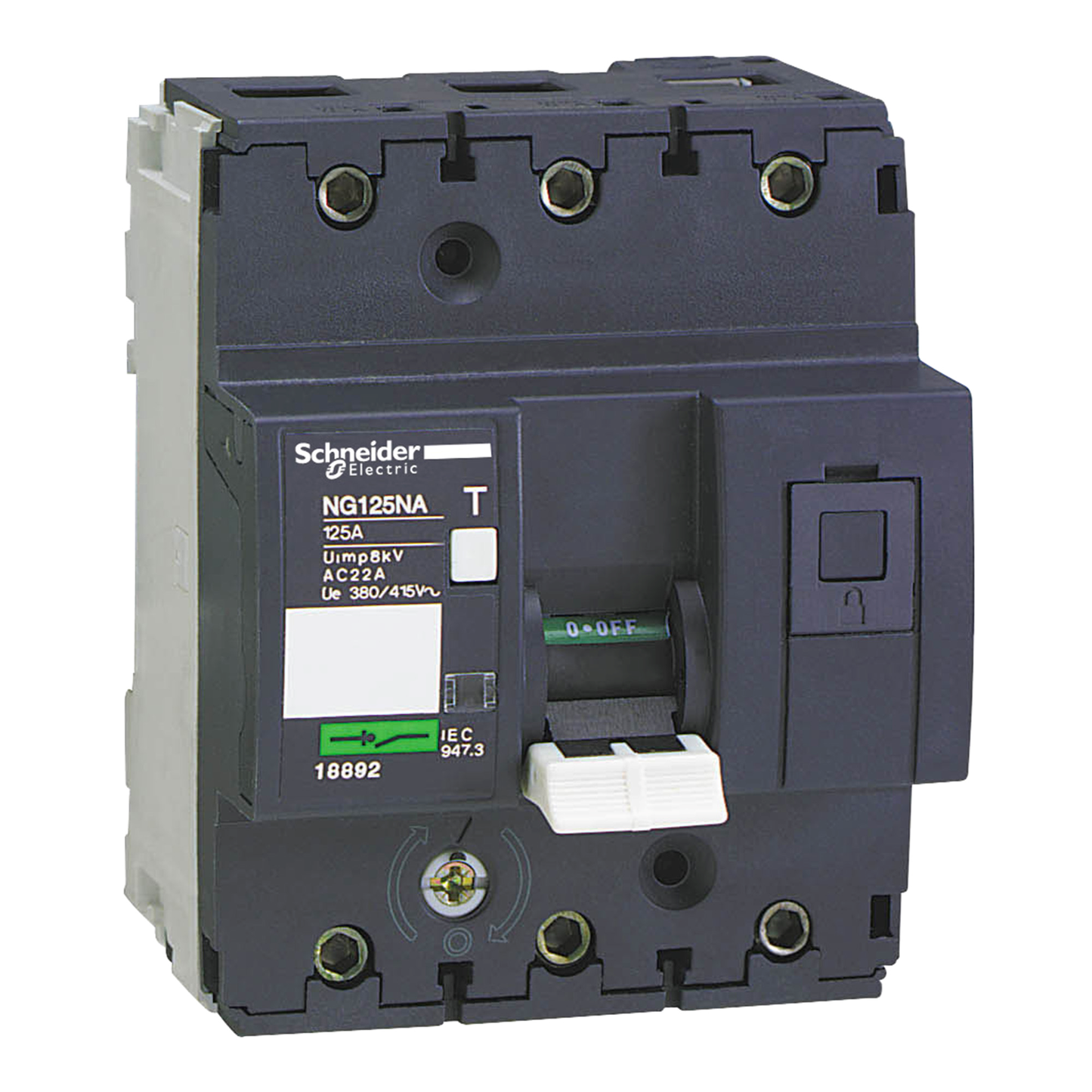 Schneider Electric-18892-Acti9 NG125NA - interrupteur-sectionneur - 3P - 125A