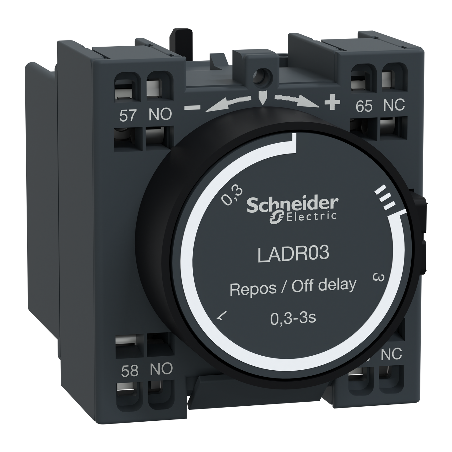 Schneider Electric-LADR03-TeSys D - bloc de contacts auxiliaires - 1F+1O - bornes à ressort