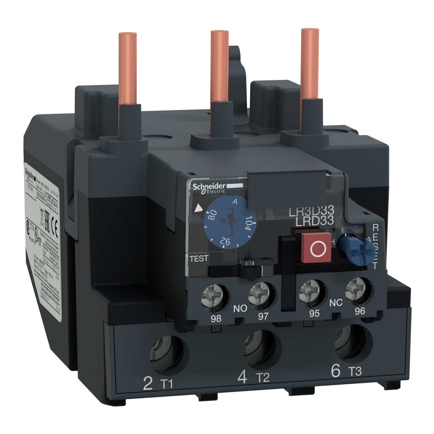 Schneider Electric-LR3D3365-TeSys LRD - relais de protection thermique - 80..104A - classe 10A