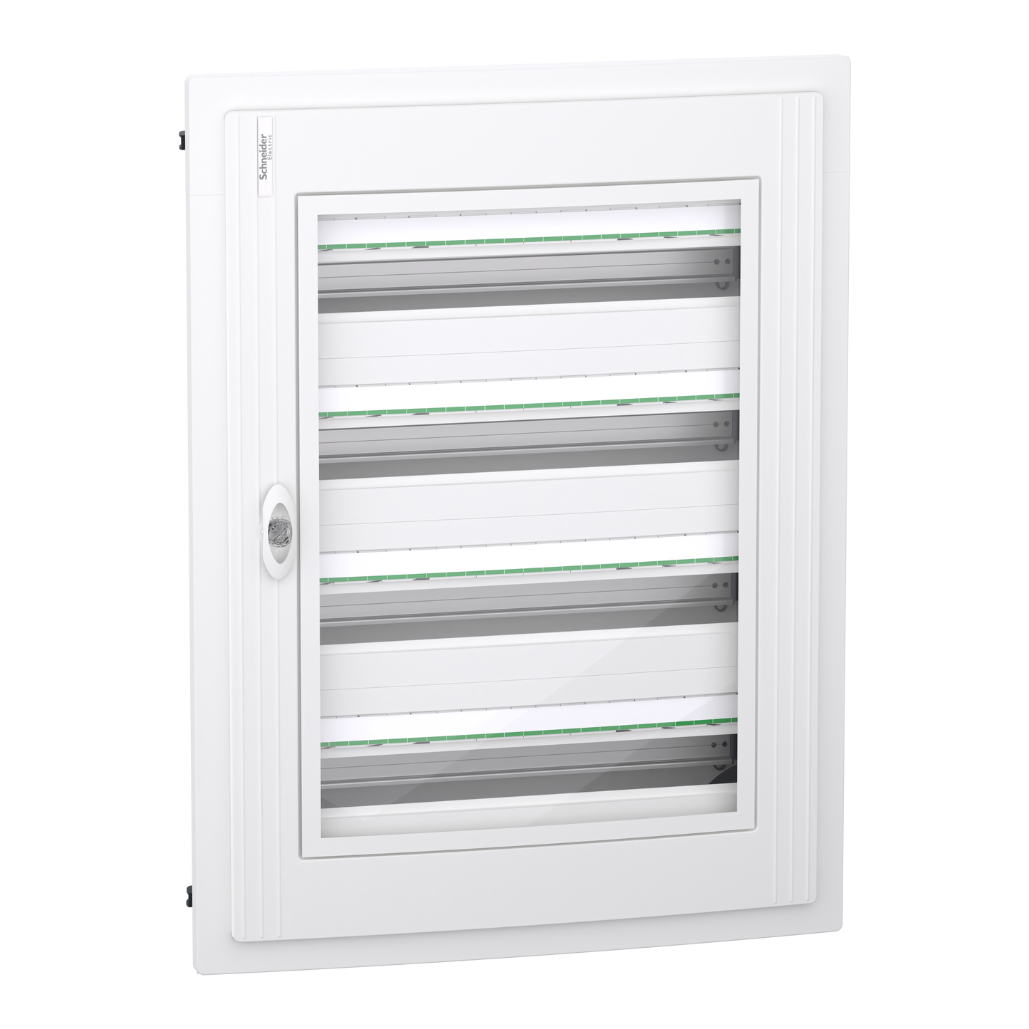 Schneider Electric-LVSXH424-PrismaSeT XS - Coffret plastique encastré 4 rang. 24 modules - avec porte transp