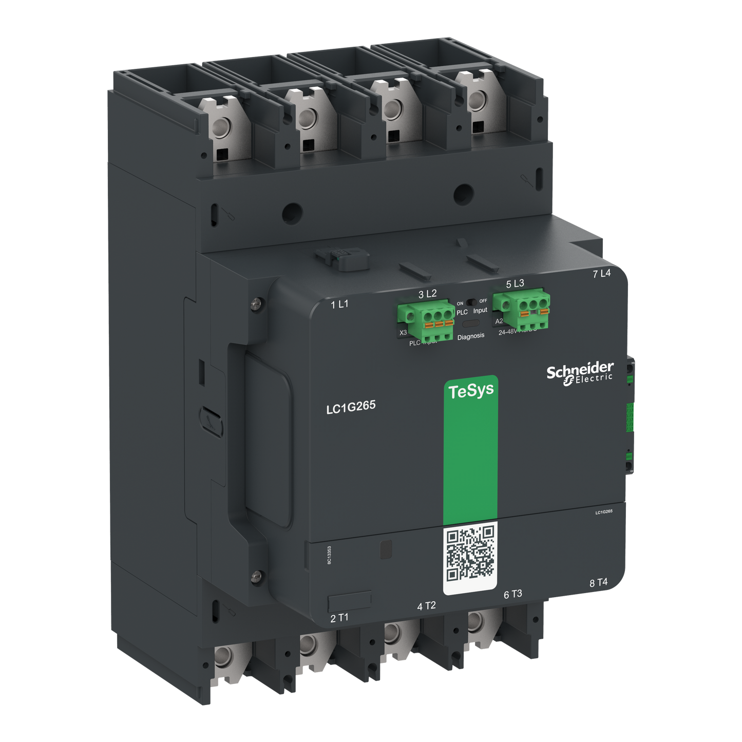 Schneider Electric-LC1G4004LSEA-Contacteur TeSys LC1G 400A 440V 4P AC3 Advanced 200-500V AC-DC bobine