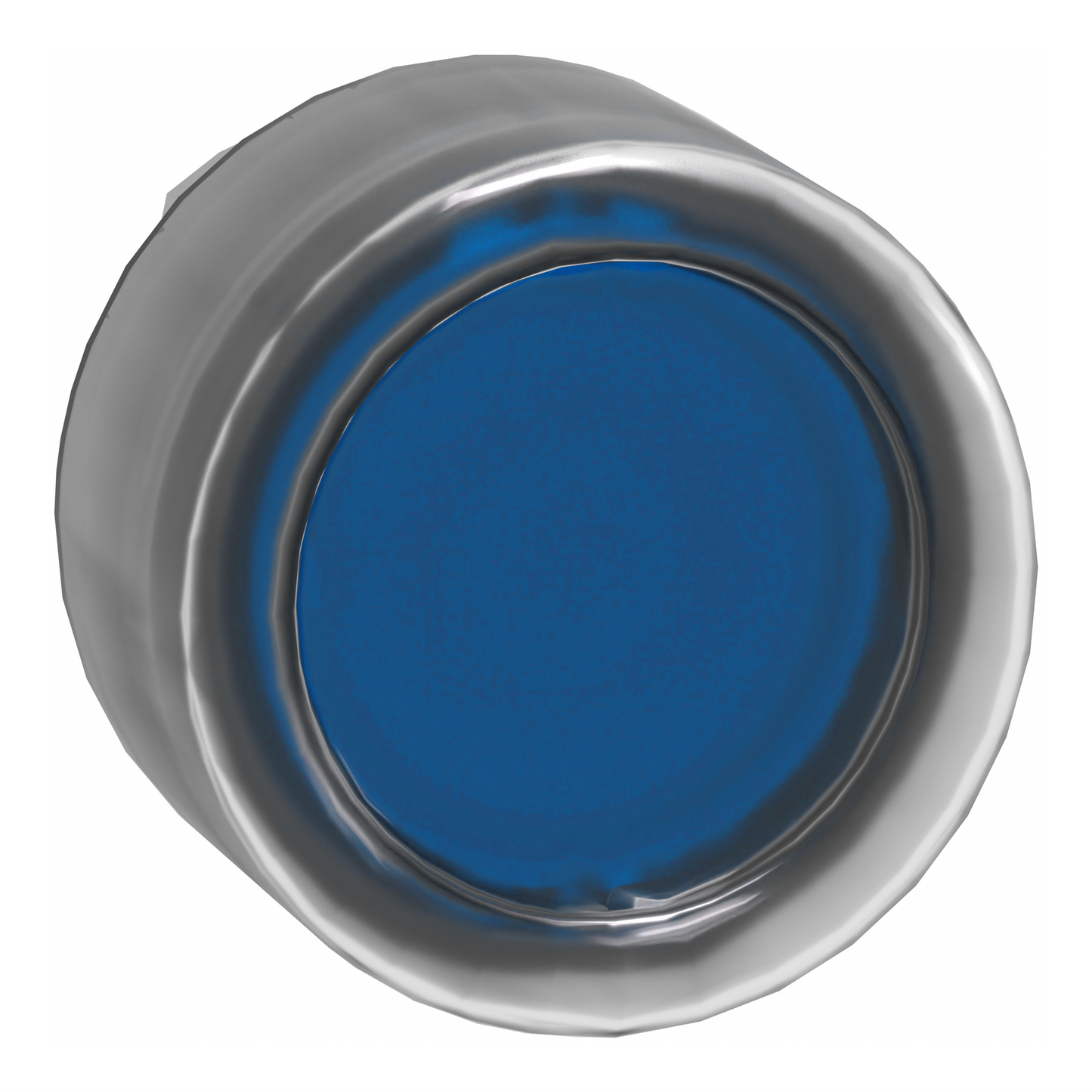 Schneider Electric-ZB4BW563-Harmony XB4 - tête bouton poussoir lumineux DEL - Ø22 - capuchonné - bleu