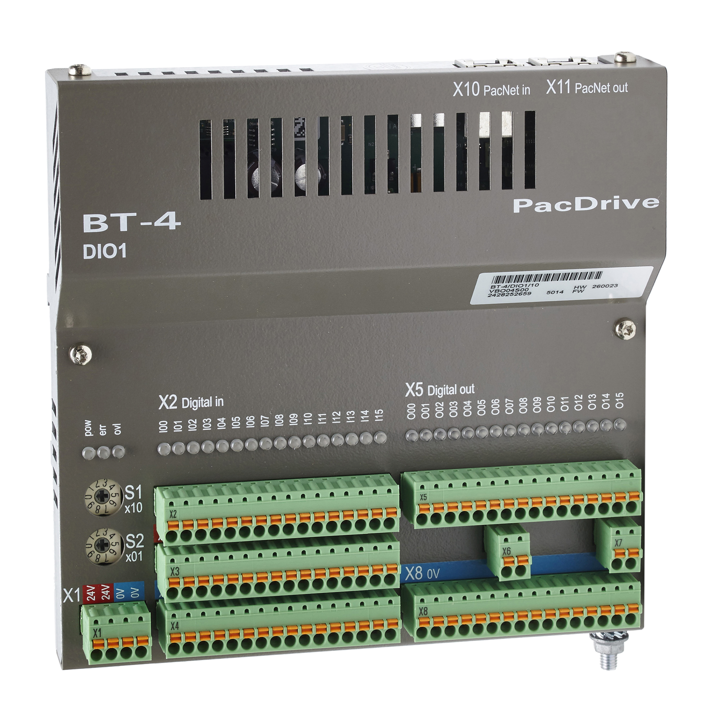 Schneider Electric-VBO04S001-PACNET MODULE BT-4/DIO1 1 6E / 16S