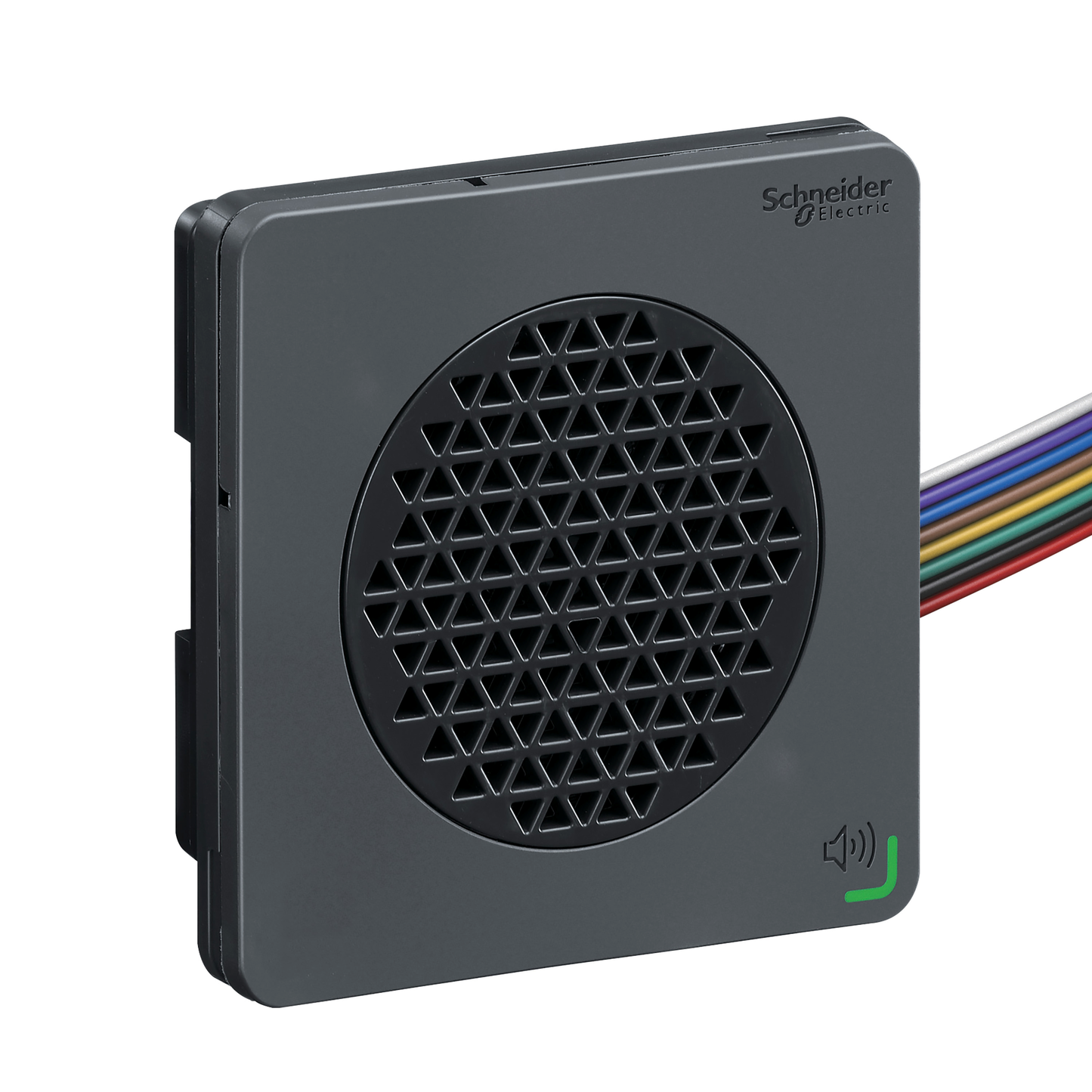 Schneider Electric-XVSV7BBP-Harmony XVSV - sirène vocale - DIN72 - noire - PNP - 24Vcc