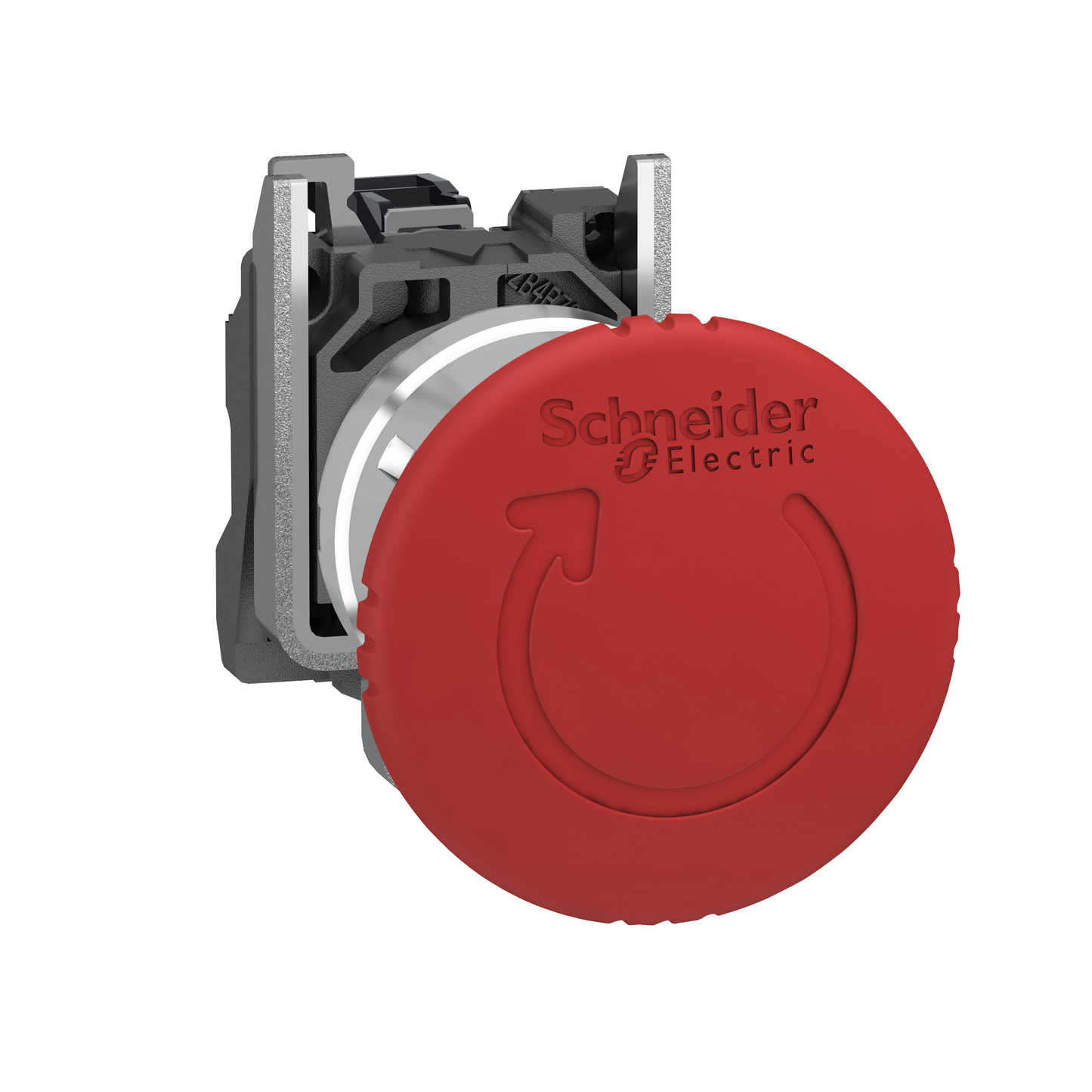 Schneider Electric-XB4BS8446-Harmony XB4 - Arret urgence - Diam 40 - Pousser tourner - 1O avec surveillance