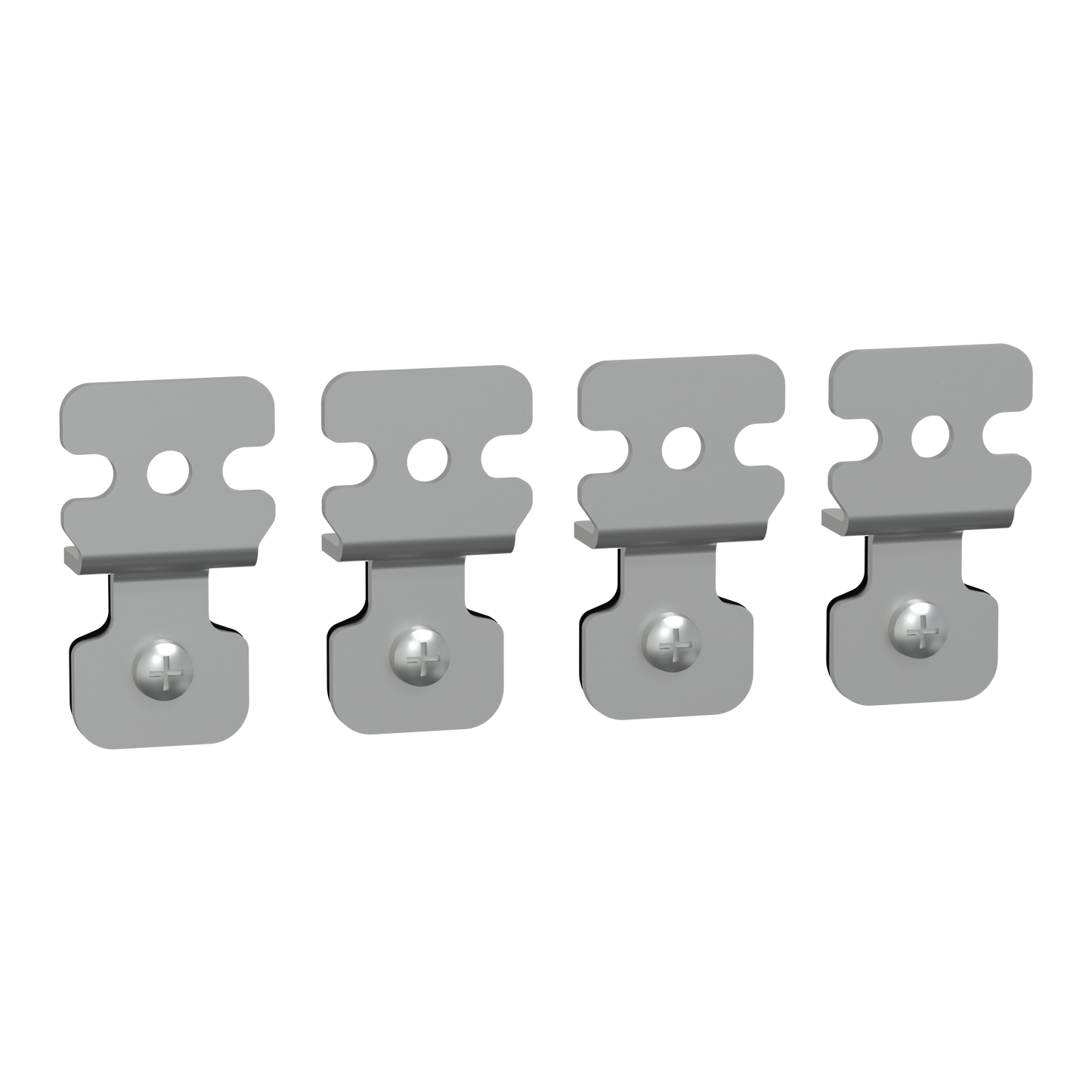 Schneider Electric-NSYAEFPFSB-PanelSeT Accessoires - Jeu de 4 pattes de fixation acier - pour boite