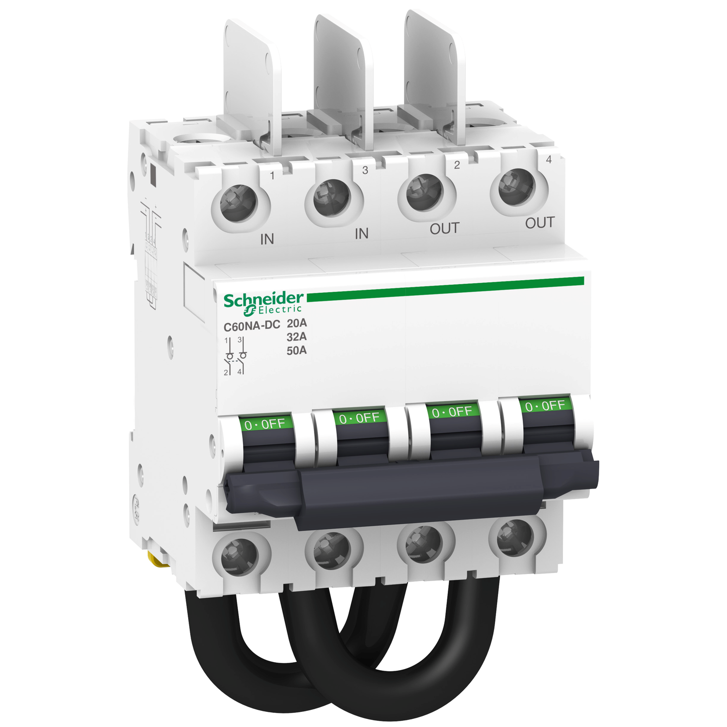 Schneider Electric-A9N61690-Interrupteur-sectionneur photovoltaïque C60 NA-DC 1000 VDC 50 A 2P
