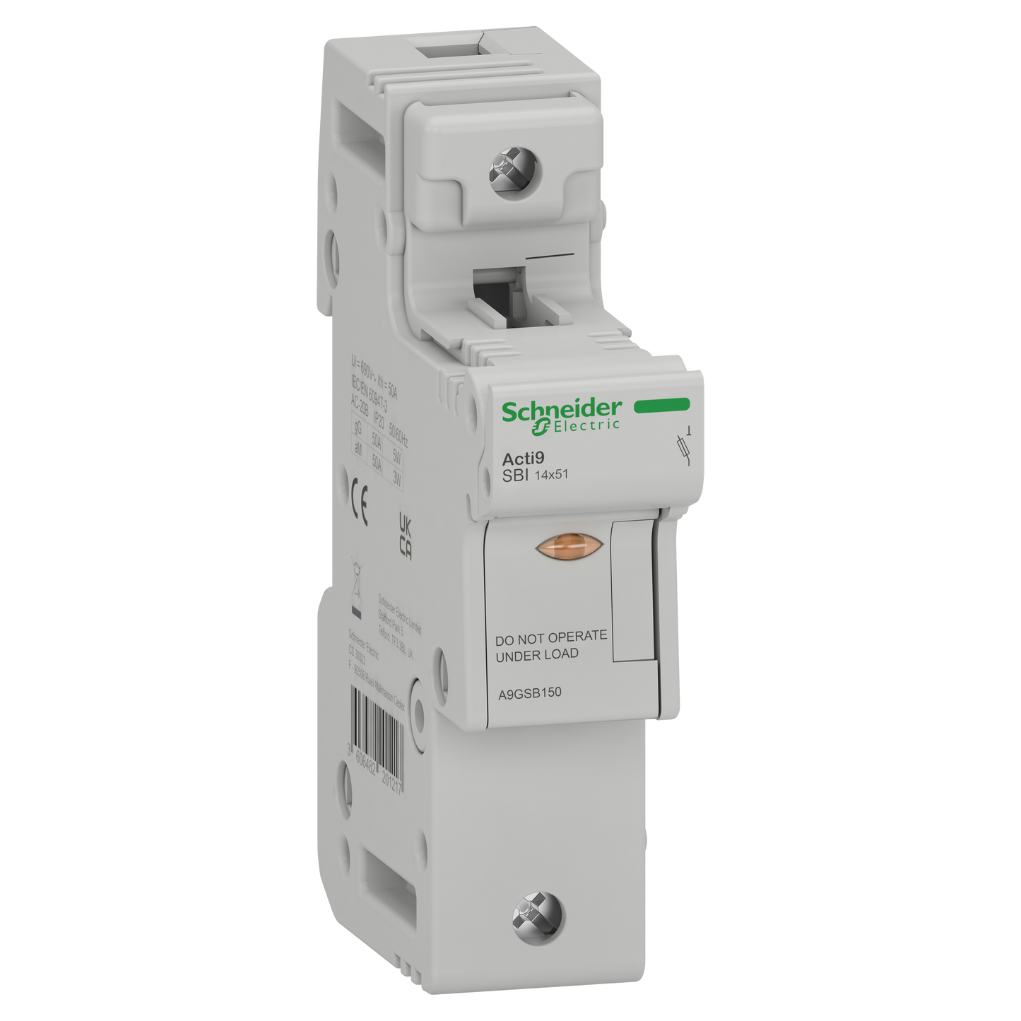 Schneider Electric-A9GSB150-ACTI9 SBI - porte-fusible - 1P - 50A - pour fusible 14x51mm