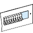 Schneider Electric-LVS03221-PrismaSeT G - Obturateur appareil modulaire - fractionnable-lot de 4x90mm