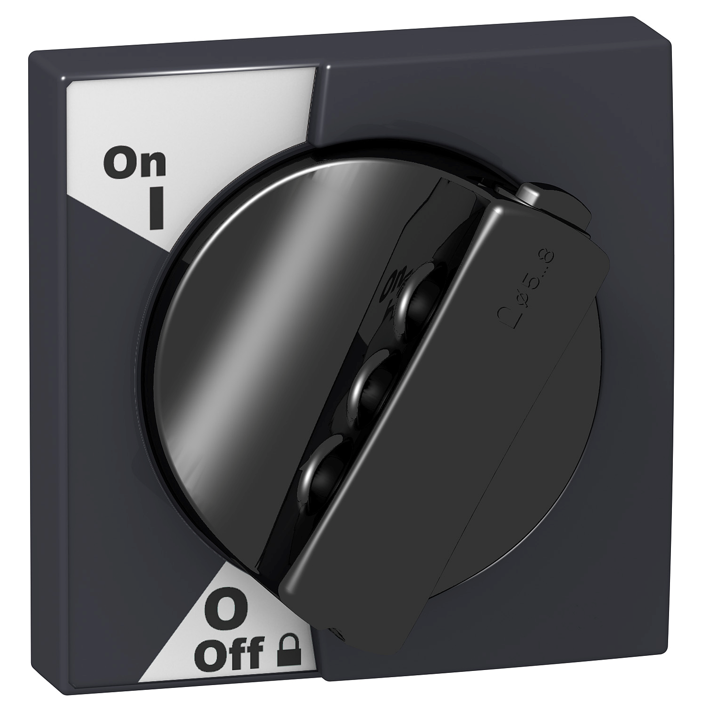 Schneider Electric-A9A27005-Acti9, commande rotative noire pour iC60 et iID