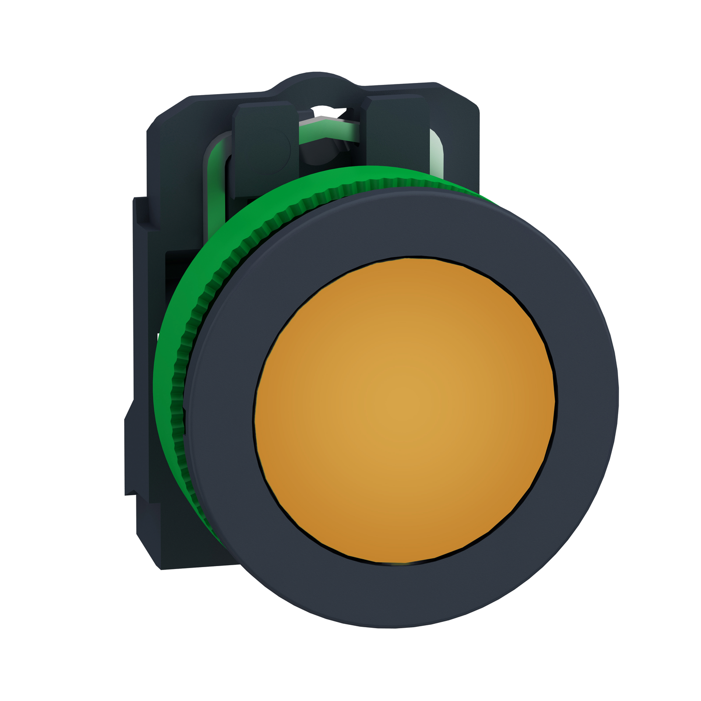 Schneider Electric-XB5FVG5-Harmony XB5 - voyant lumineux DEL - flush - orange - 120V - vis étrier