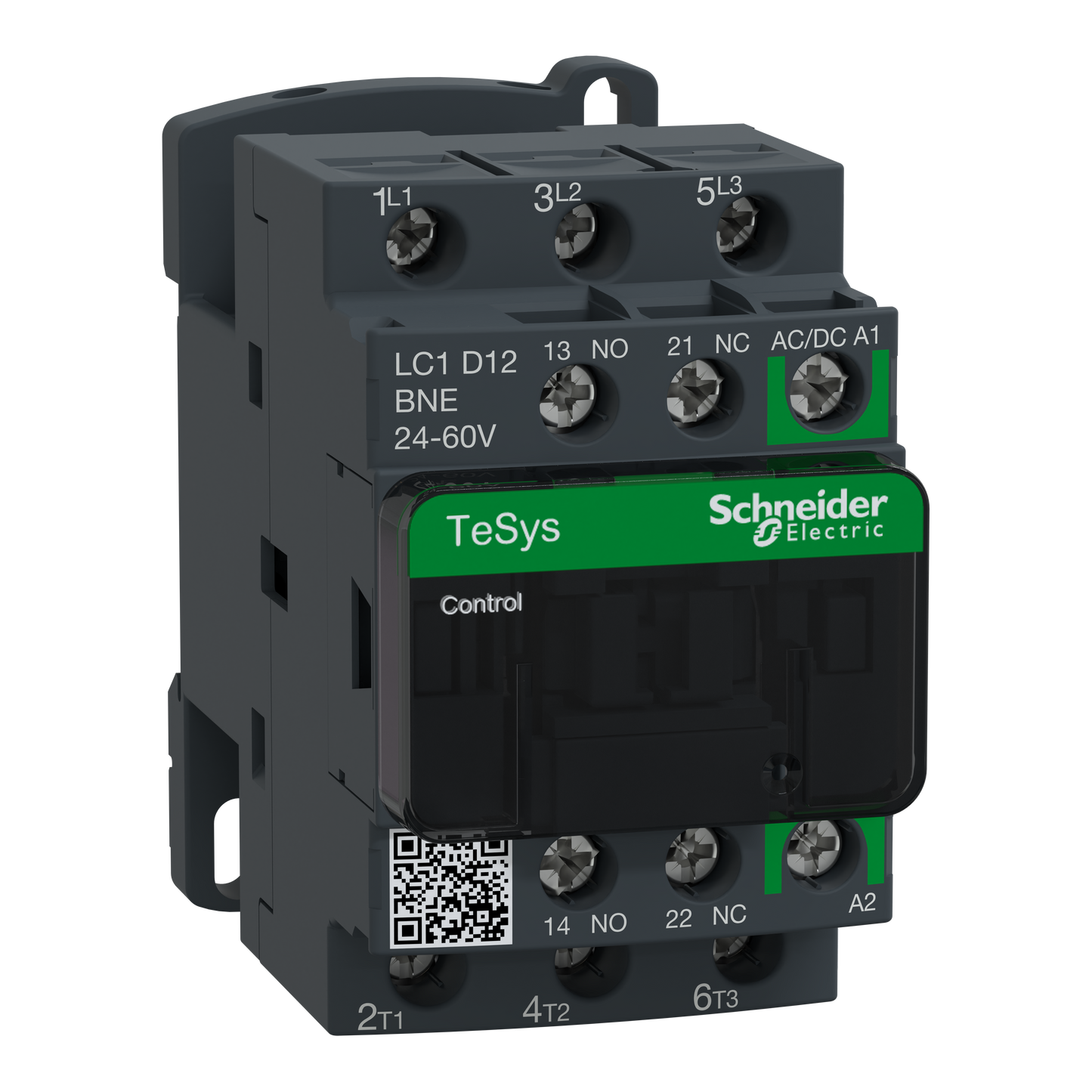 Schneider Electric-LC1D12BNE-TeSys D - contacteur - 3P(3 NO) - AC3 - <= 440V 12A - 24 à 60Vca-cc