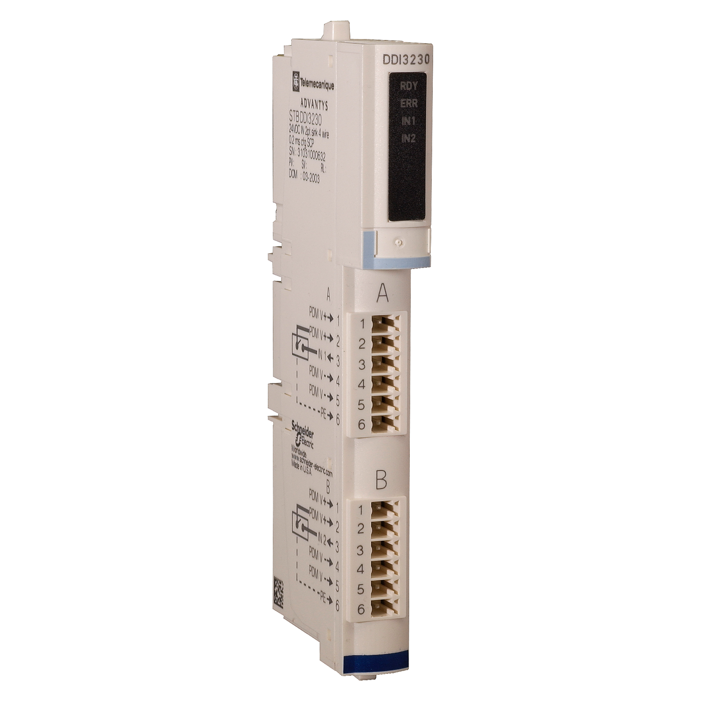 Schneider Electric-STBDDI3230K-Advantys STB - 24vdc in 2pt kit conns,