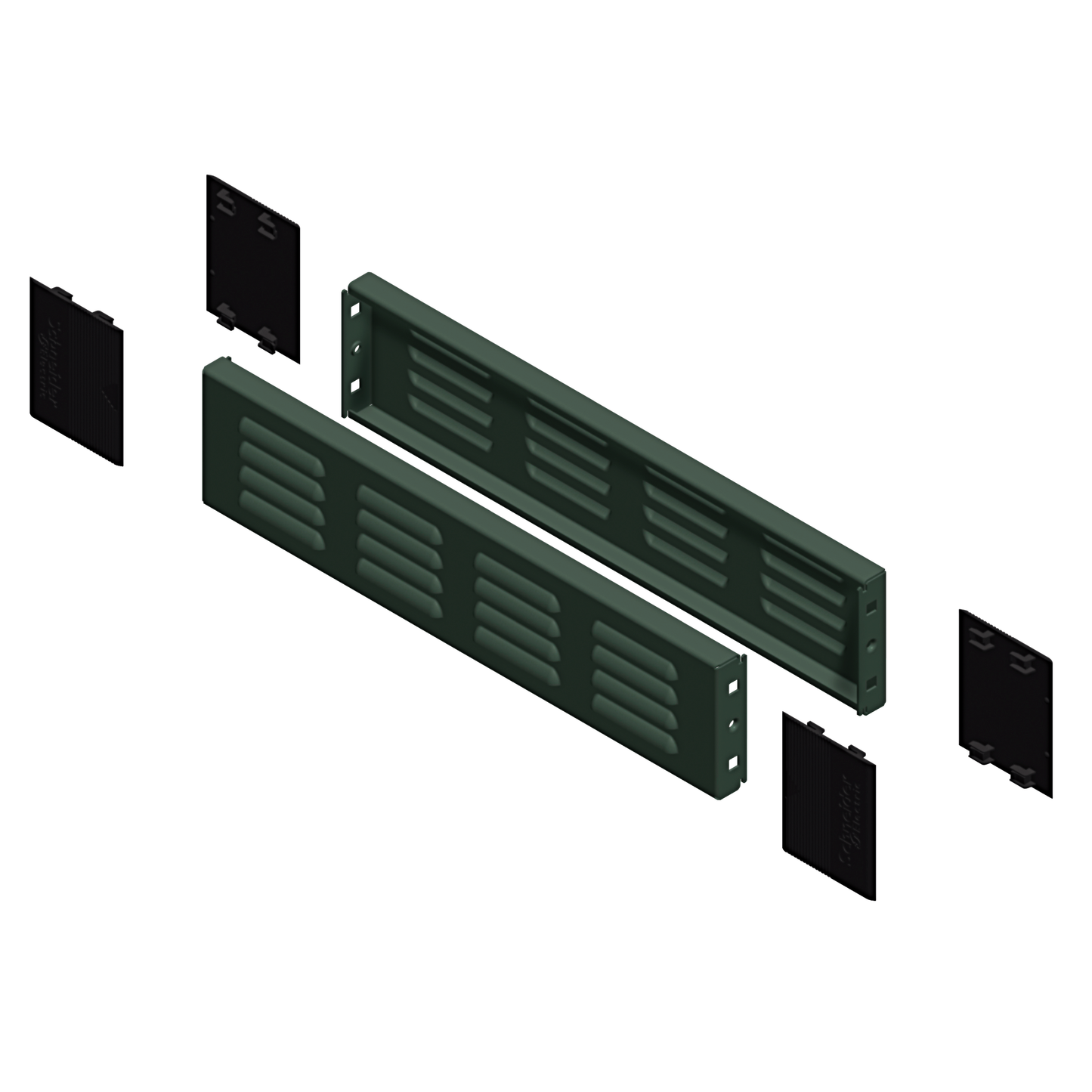 Schneider Electric-NSYSPV8100-PanelSeT Accessoires - jeu 2 trappes latérales - auto ventil. pr socle 100x800mm