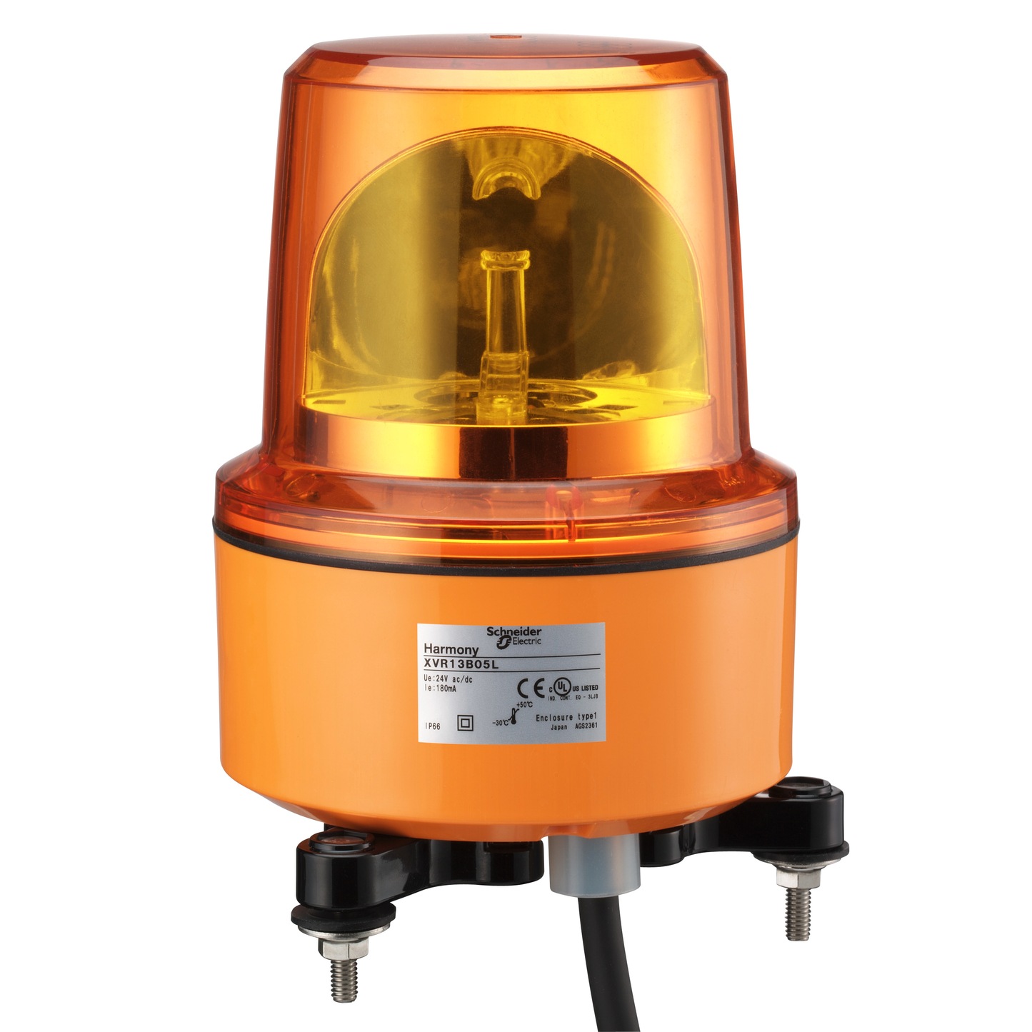 Schneider Electric-XVR13G05L-FEU ROTATIF ORAN, EQUIPE DE DEL, 120V