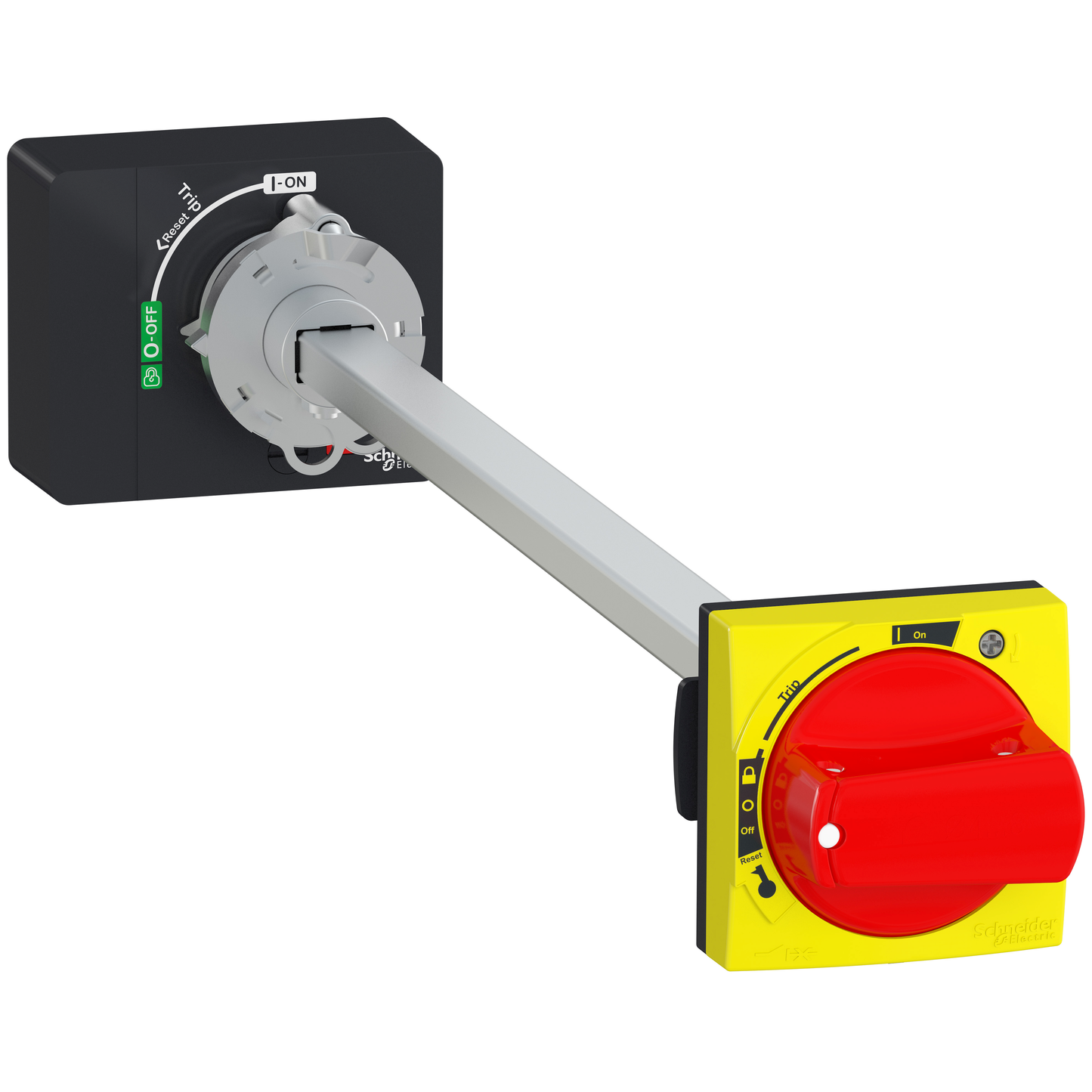 Schneider Electric-GV4APN04-TeSys GV - Kit poignée rouge rotative IP65 - On/Off/Trip - Montage sur porte
