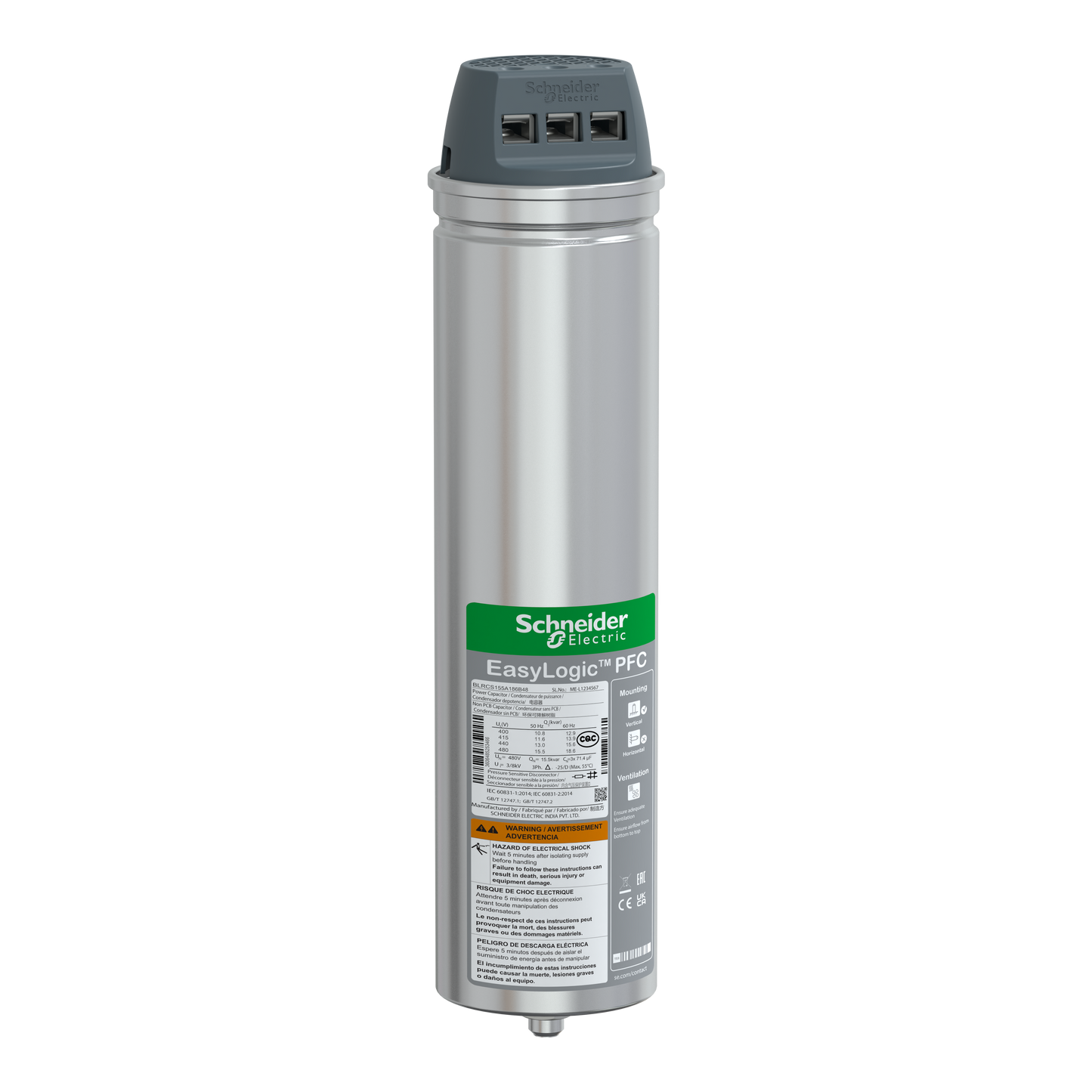 Schneider Electric-BLRCS155A186B48-VarPlusCAN condensateur SDY 15.5kvar 480V
