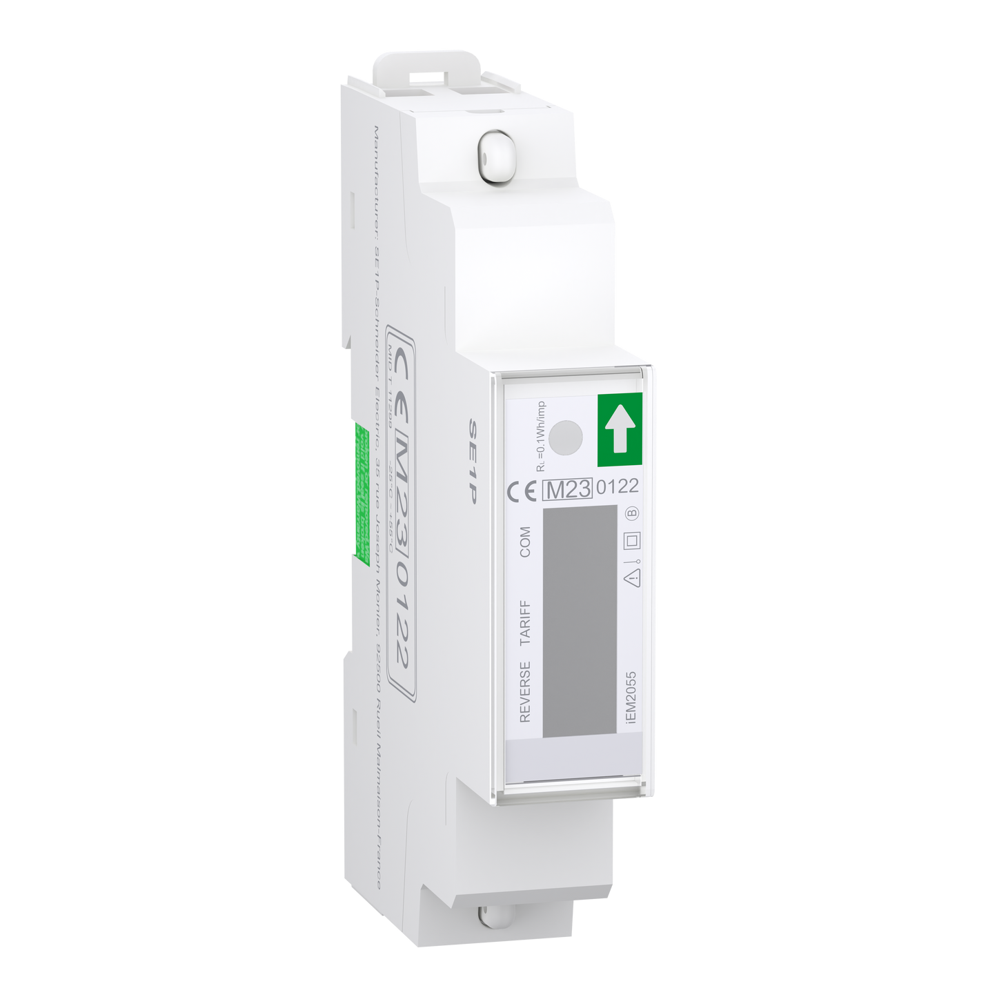 Schneider Electric-A9MEM2055-Acti9 iEM - compteur d'énergie mono - 230V - 45A - afficheur Modbus - MID