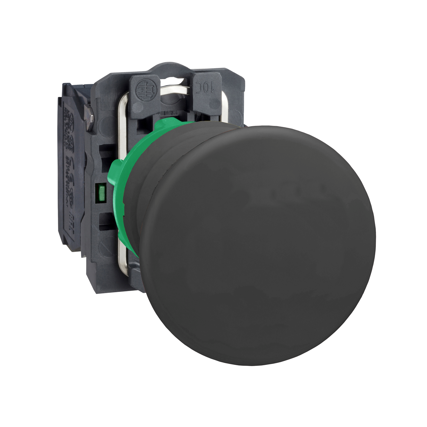 Schneider Electric-XB5AC21-Harmony XB5 - bouton poussoir à impulsion - coup de poing Ø40 - noir - 1F - vis