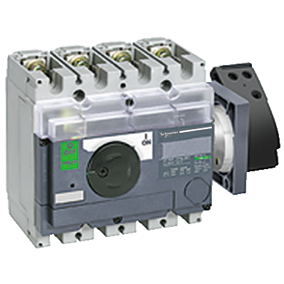 Schneider Electric-31057-commande rotative latérale droite INS, INV 250 poignée noire