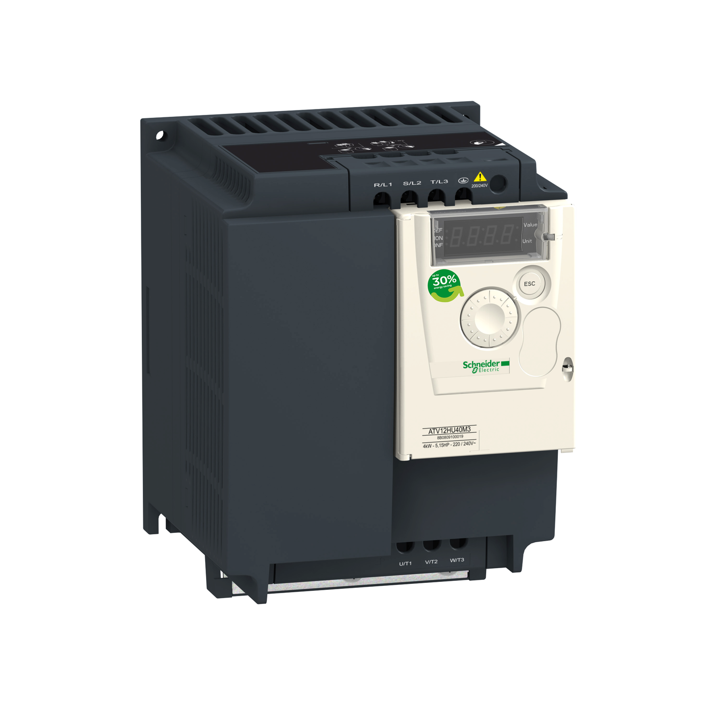 Schneider Electric-ATV12HU40M3-ATV12 4KW 240V 3PH 5