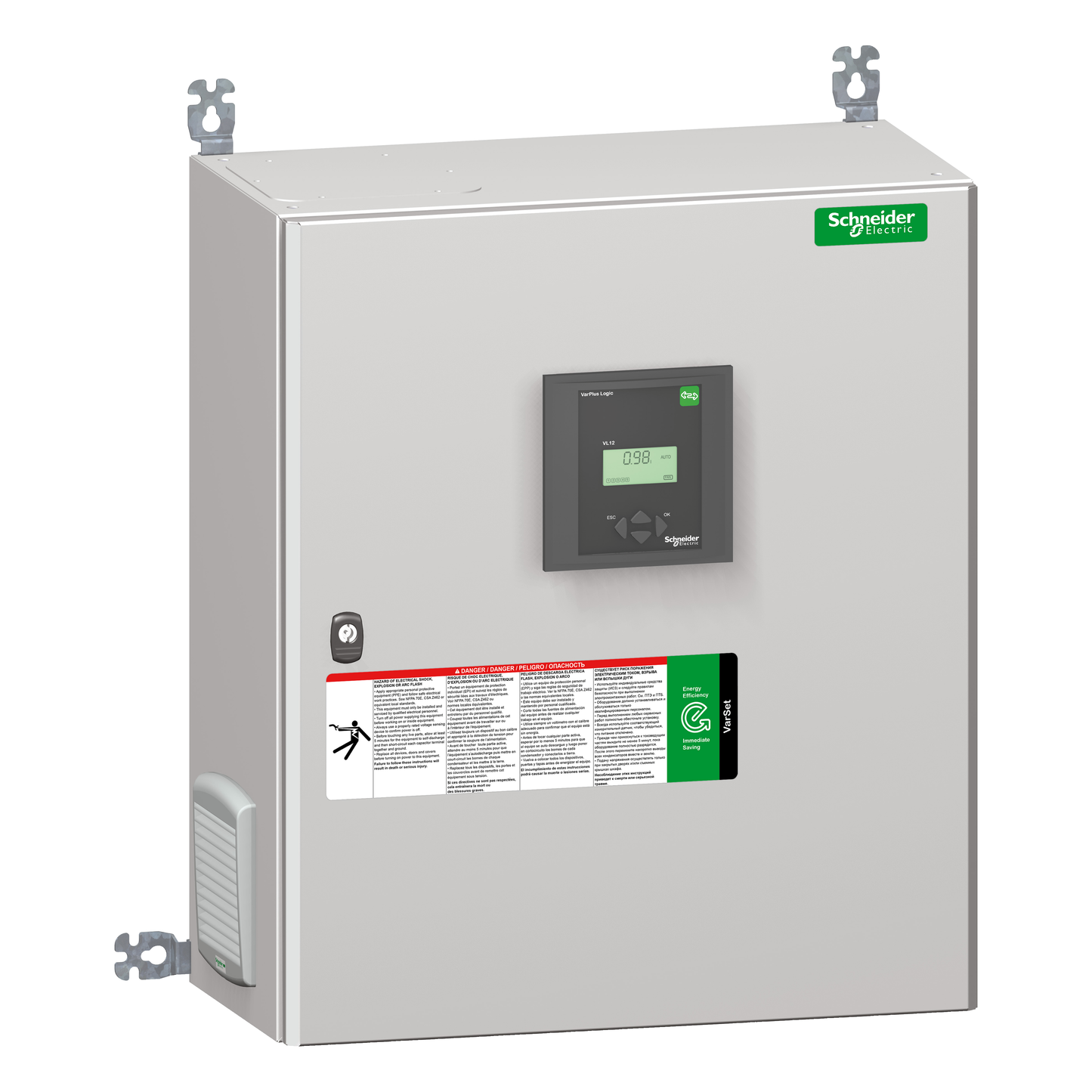 Schneider Electric-VLVAW1N03528AK-VarSet - batterie de condensateurs - Auto 37,5kVAr 400V 50Hz avec Disj Haut