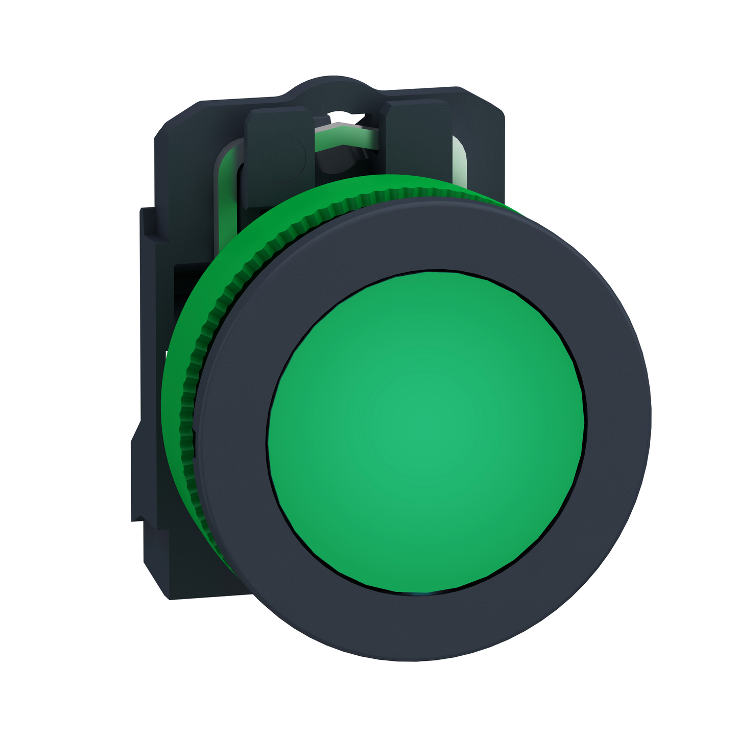 Schneider Electric-XB5FVG3-Harmony XB5 - voyant lumineux DEL - flush - vert - 120V - vis étrier