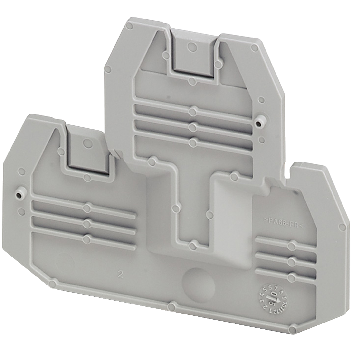 Schneider Electric-NSYTRACE24-Cloison extremité 2 niveaux 4 pts pour borne à vis NSYTRV24D-NSYTRV44D - 22mm