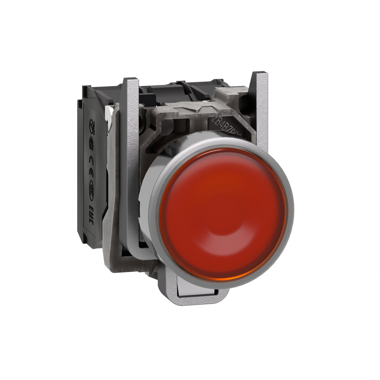 Schneider Electric-XB4BW35G5-Harmony XB4 - poussoir lumineux LED - 1F+1O - orange - Ø22 - 110VAC
