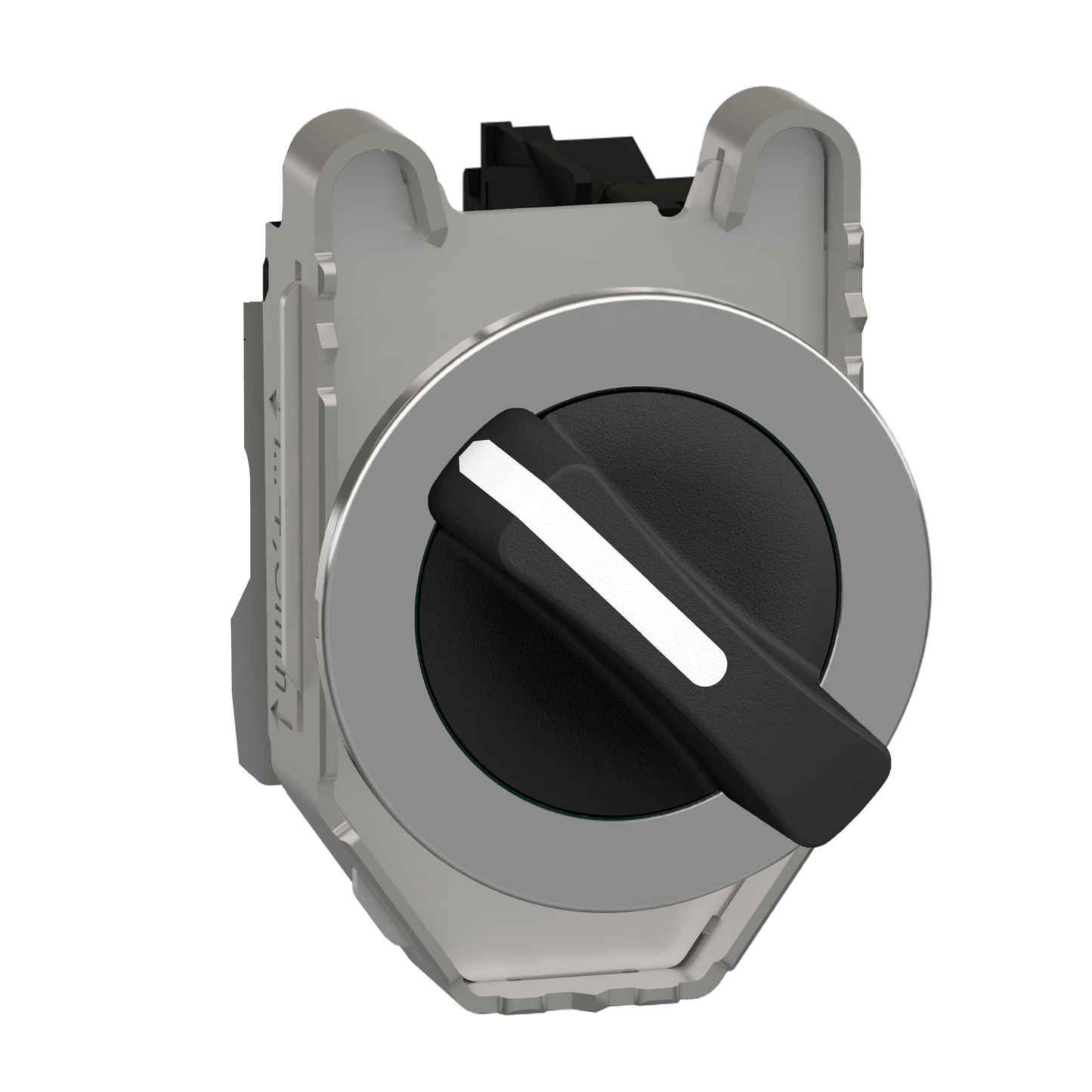 Schneider Electric-XB4FD41-Harmony XB4 - bouton tournant à manette - flush - 2 pos à rap. - noir - 1F