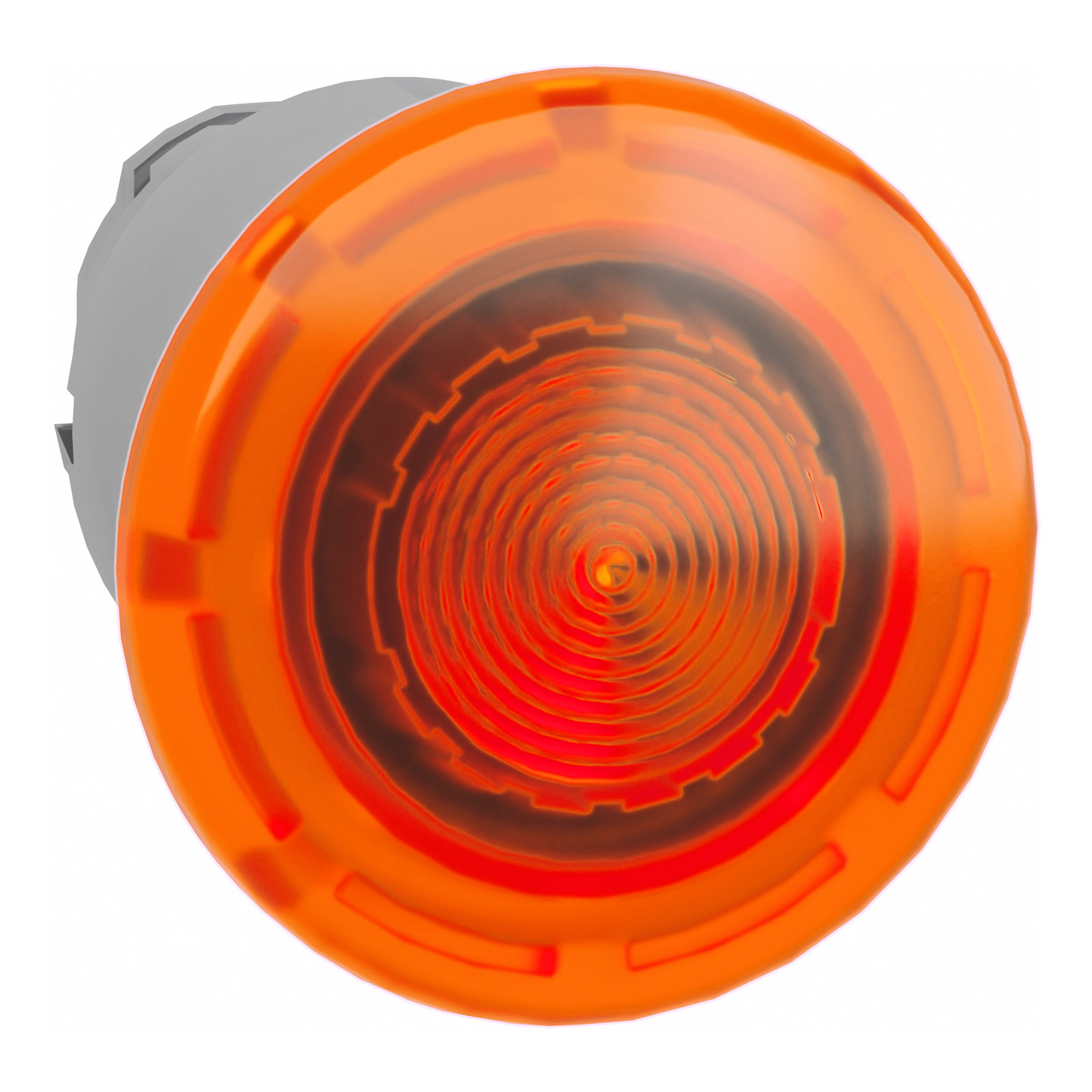 Schneider Electric-ZB4BW653-Harmony XB4 - tête bouton coup de poing lumin DEL - Ø40 - pousser tirer - orange